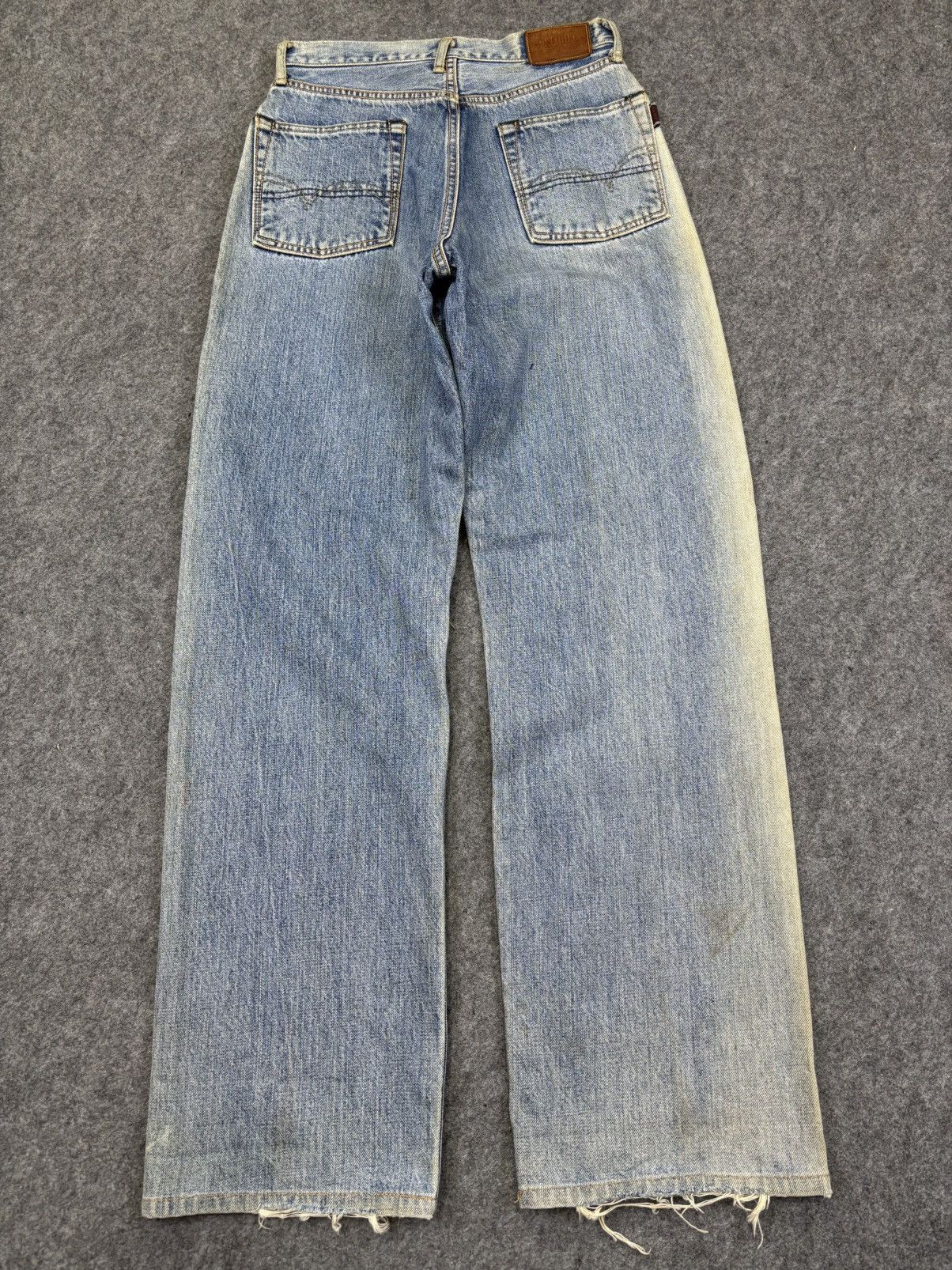 Edwin 💥Thrashed💥Vintage Edwin Wide Baggy Selvedge Denim F974 Size US 26 / EU 42 - 15 Thumbnail