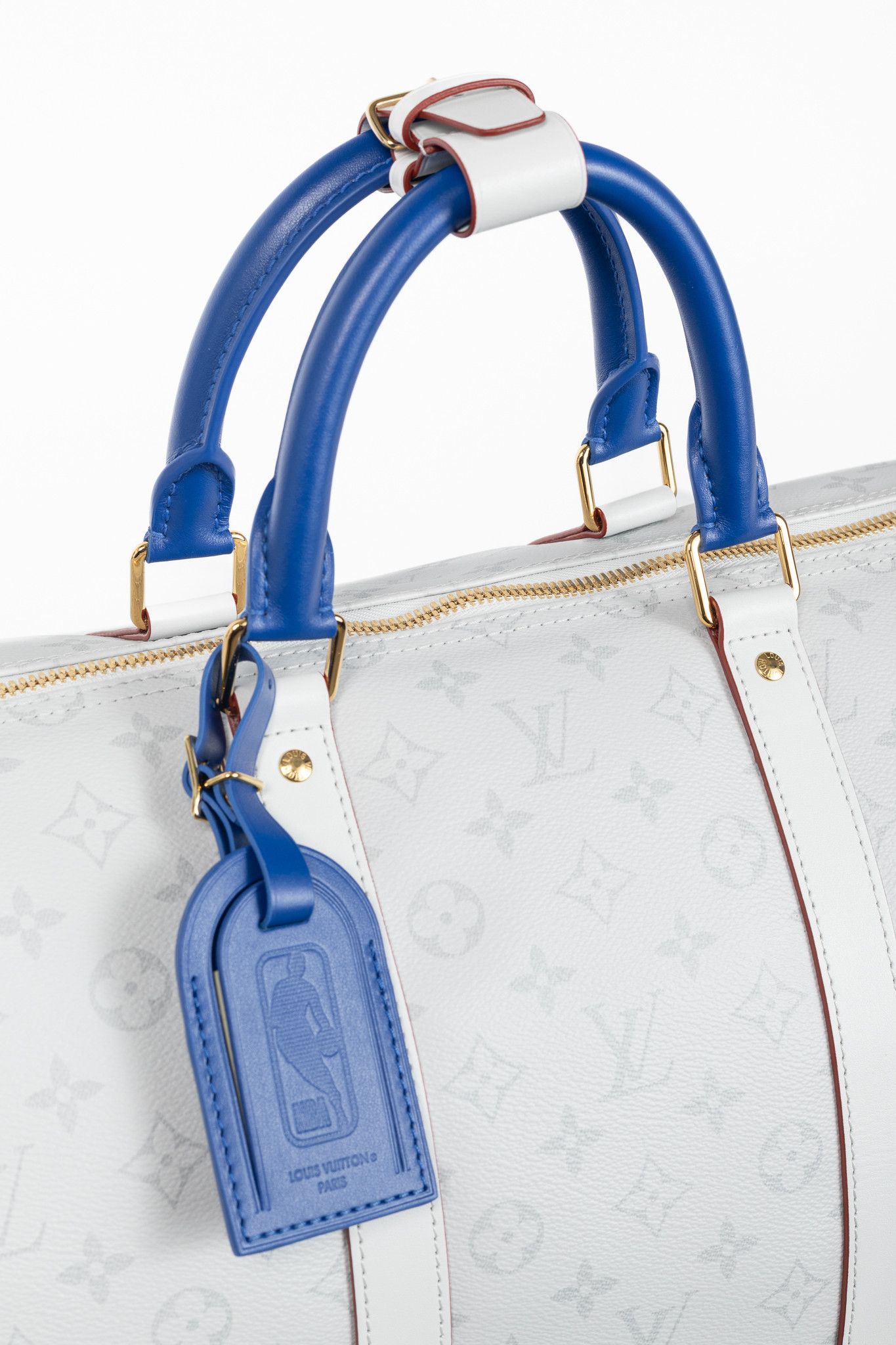 Louis Vuitton × NBA Louis Vuitton Keepall 55 Bandouliere Basketball Monogram Bag Size ONE SIZE - 8 Thumbnail