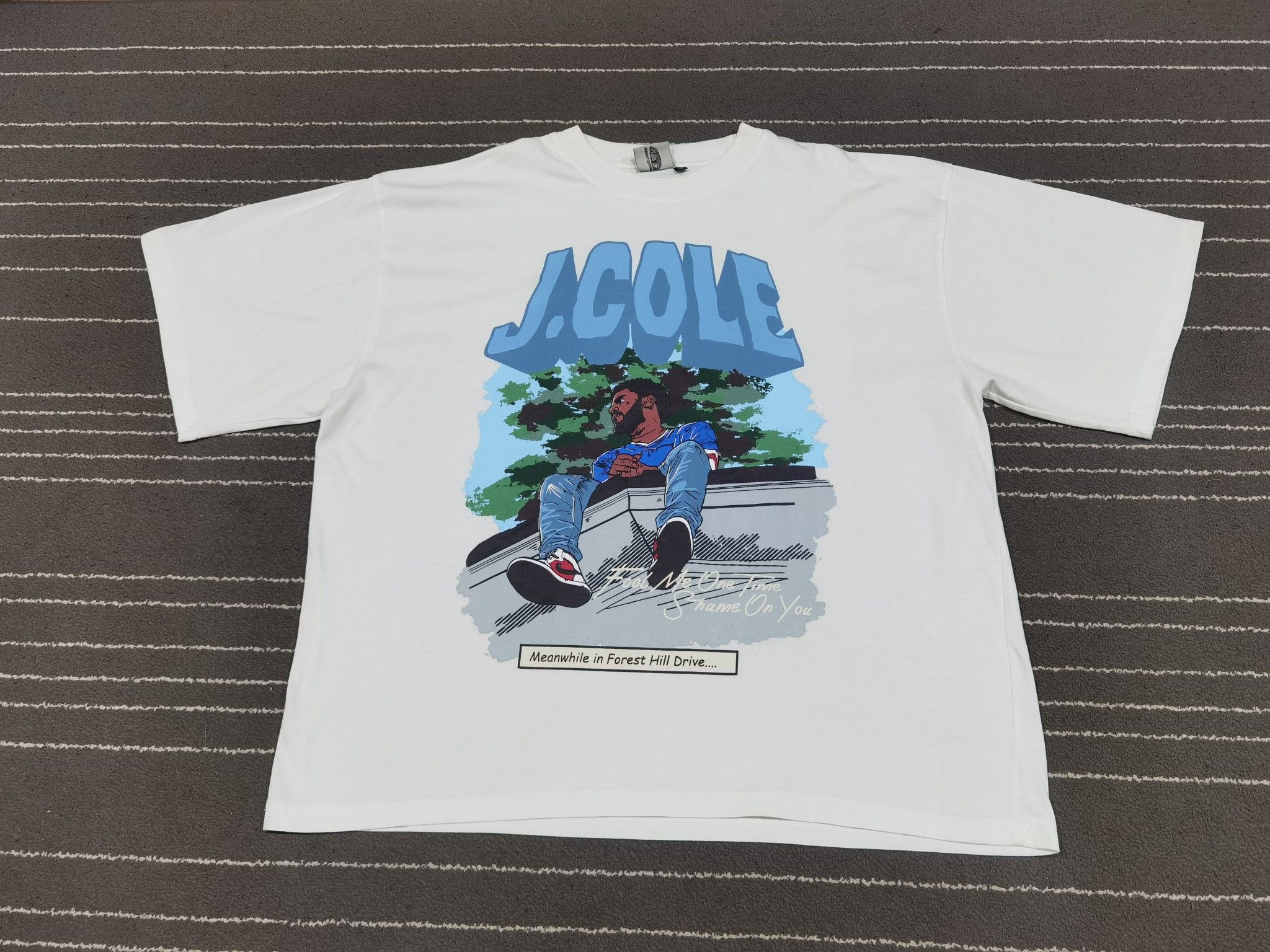 Rap Tees J. Cole gunner X hustler oversized tee XL 2207 Size US XL / EU 56 / 4 - 1 Thumbnail