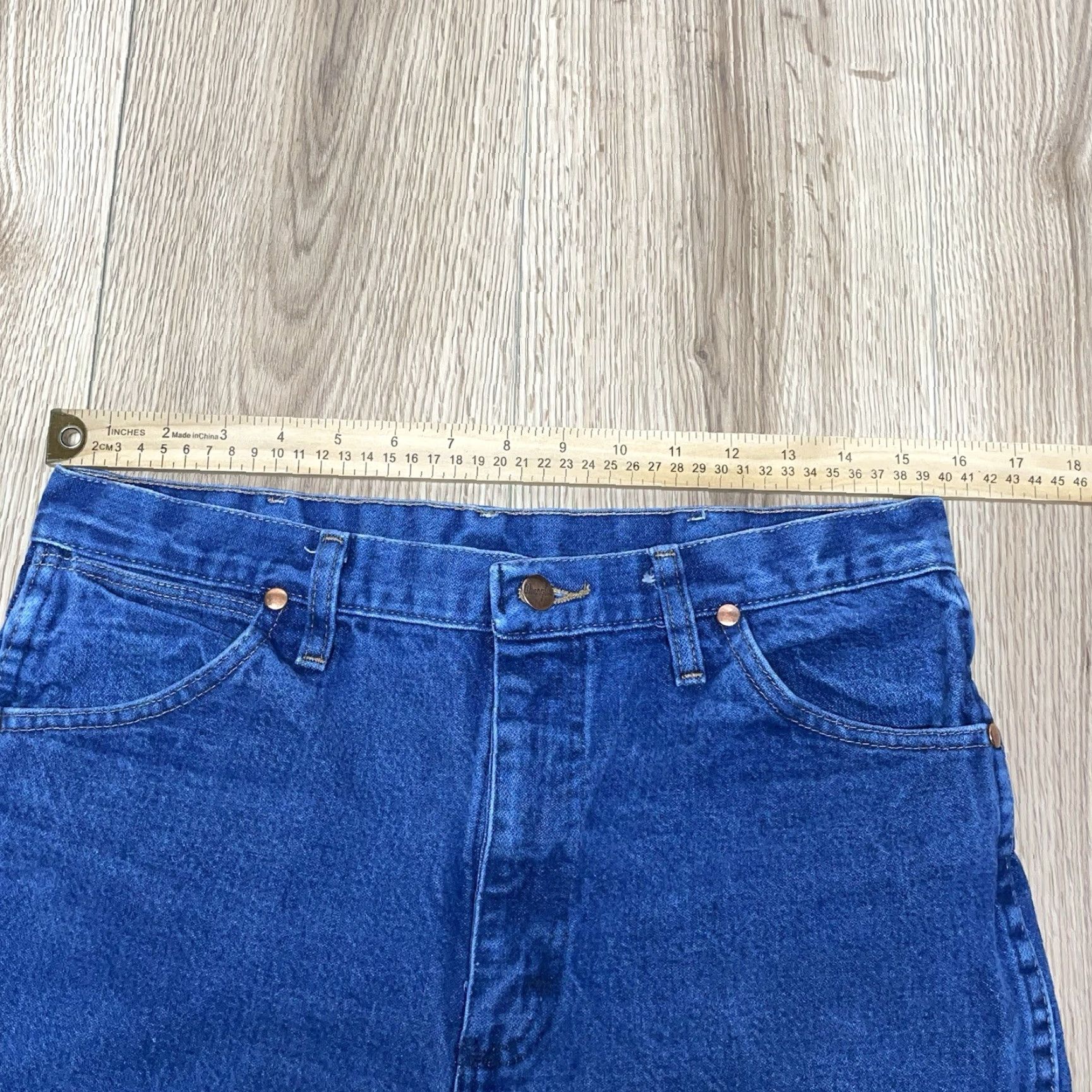 Wrangler WRANGLER Cowboy Cut Slim Jeans Mens 31x30.5 Blue Dark 936 Western Size US 31 - 4 Thumbnail