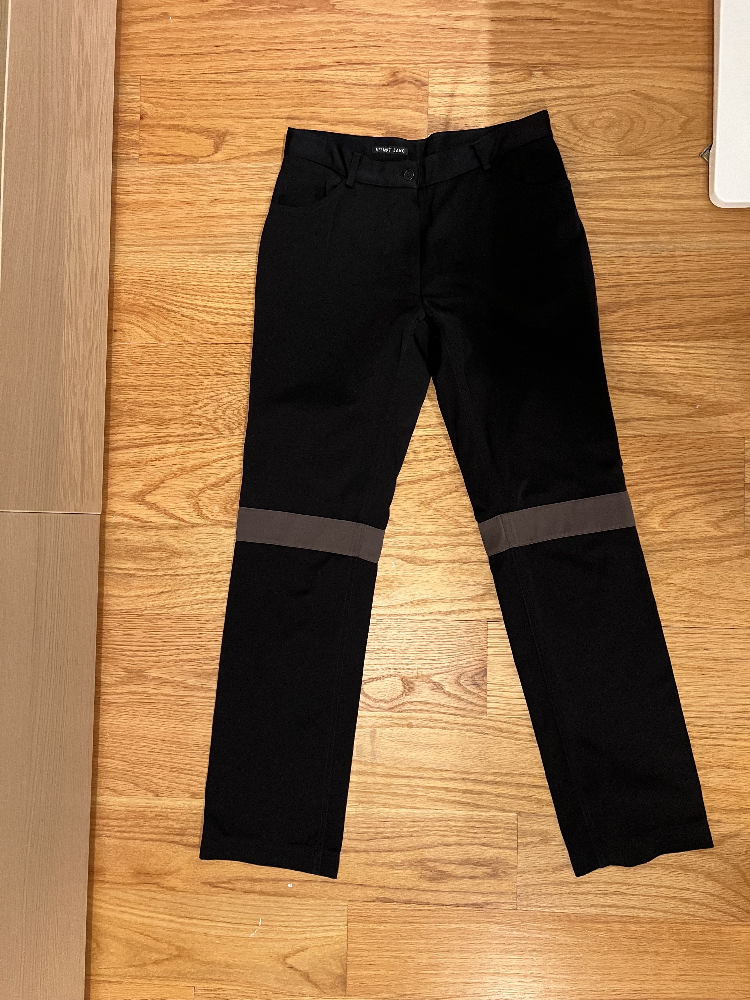 Helmut Lang Helmut Lang 1997 Holster Pocket Knee Stripe Pants Size US 29 - 3 Thumbnail