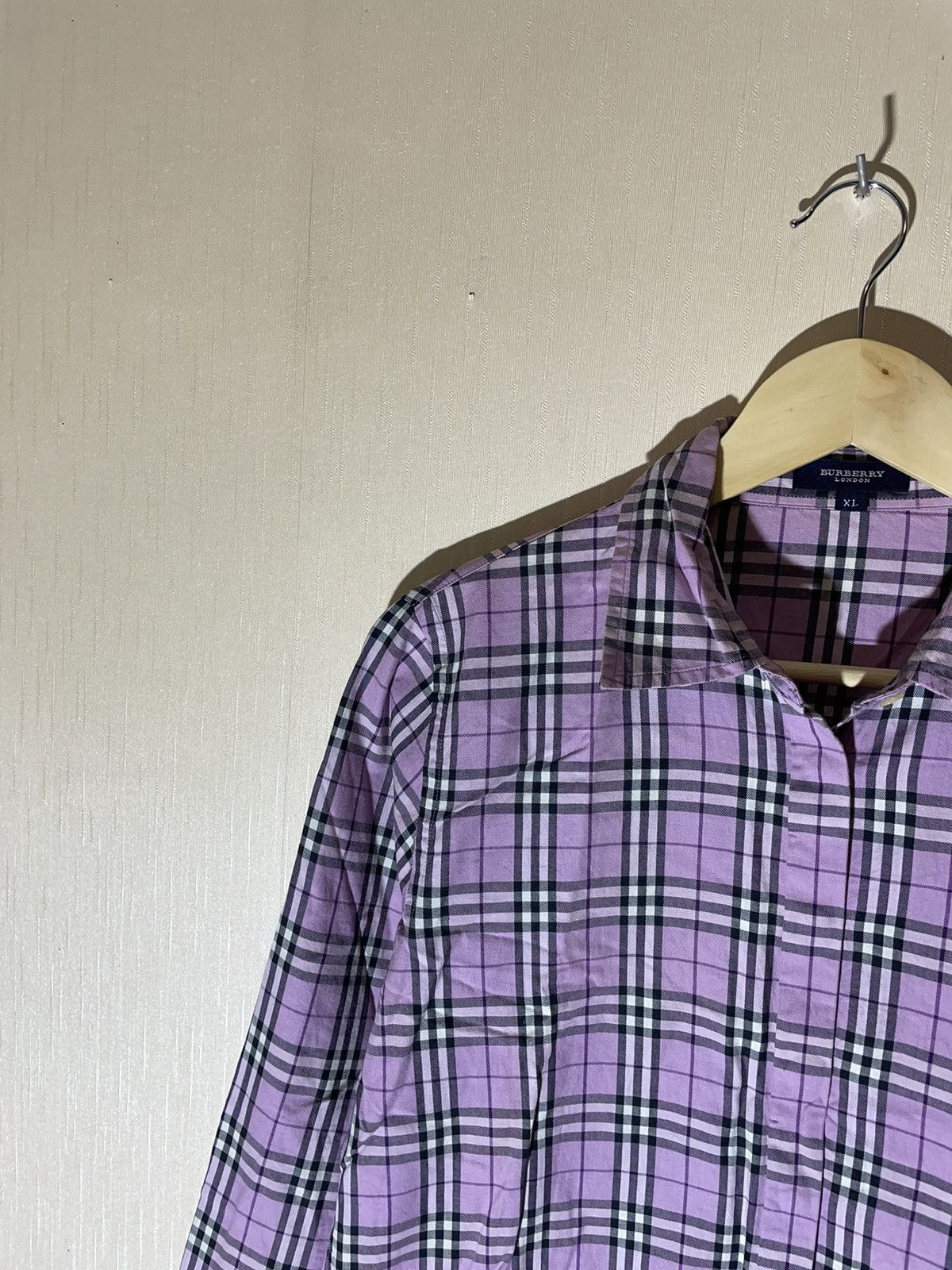 Burberry × Vintage Burberry London Nova check vintage streetwear shirt Size L / US 10 / IT 46 - 3 Thumbnail