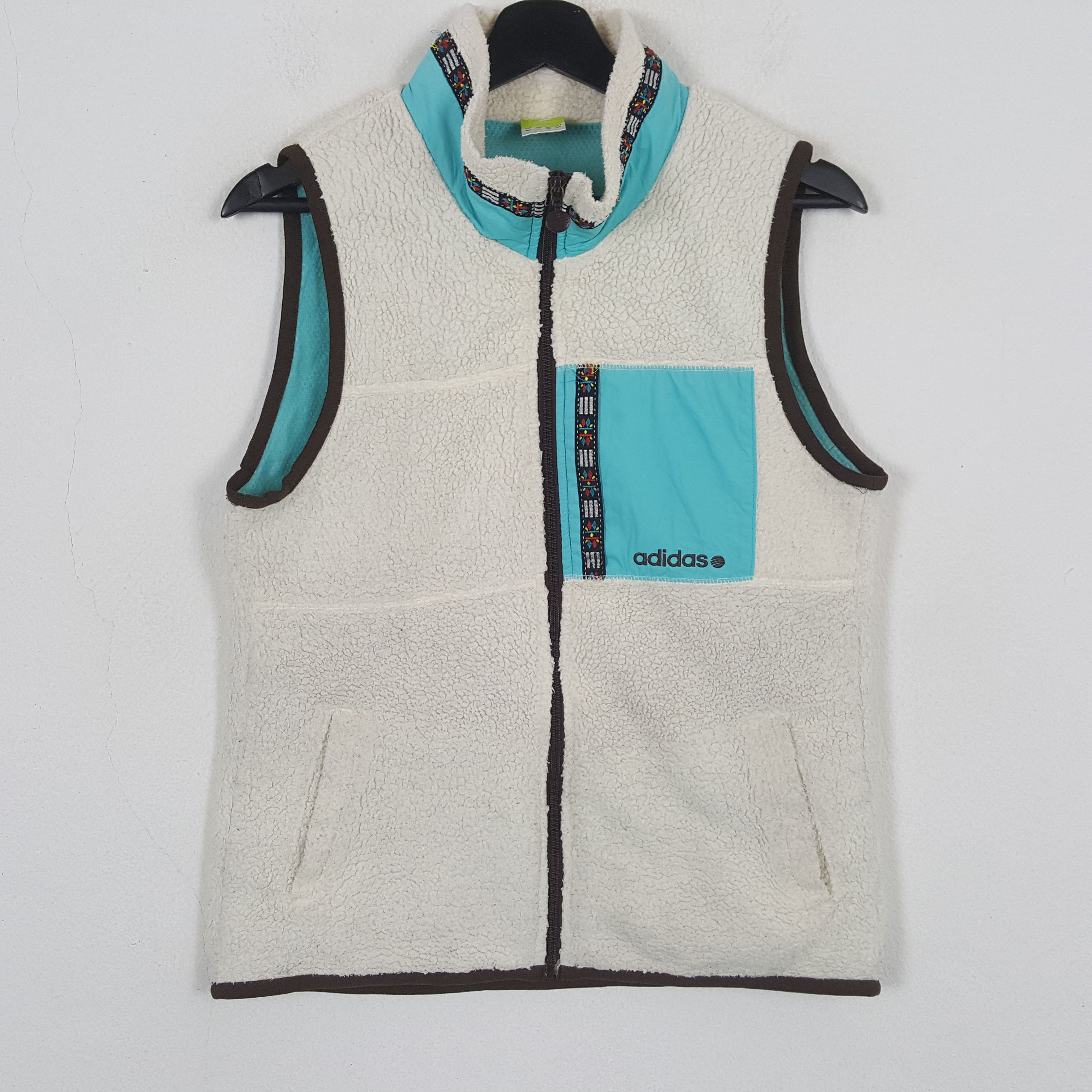 Adidas × Vintage Adidas X Custom Yohji Yamamoto Art Sherpa Vest c282n26 Size US XS / EU 42 / 0 - 3 Thumbnail