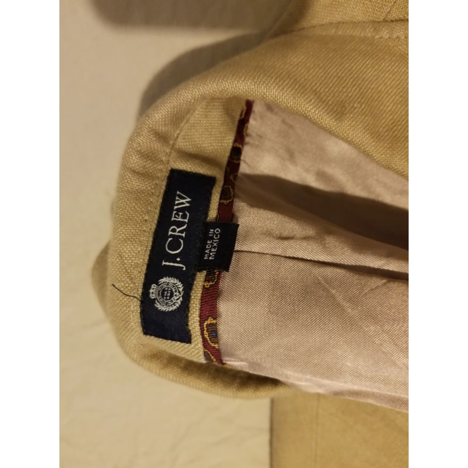J.Crew VINTAGE J.CREW Linen Sports Jacket Blazer 42R Beige Mens Jacket 3-in-1 Beige Sports J.CREW 42R Mens Beige Linen Shirt? Size 42R - 6 Thumbnail