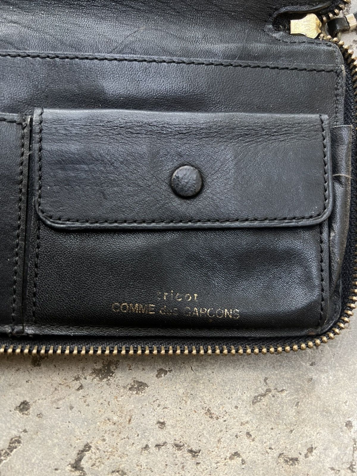 Comme des Garcons Vintage 90s Comme des Garcons Tricot Leather Wallet Size ONE SIZE - 7 Thumbnail