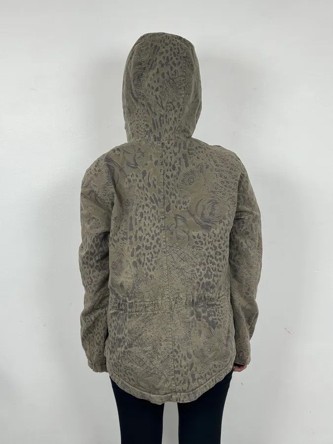 Vintage 2000s Massimo Rebecchi Khaki Animal Kingdom Long Coat Size M / US 6-8 / IT 42-44 - 3 Thumbnail