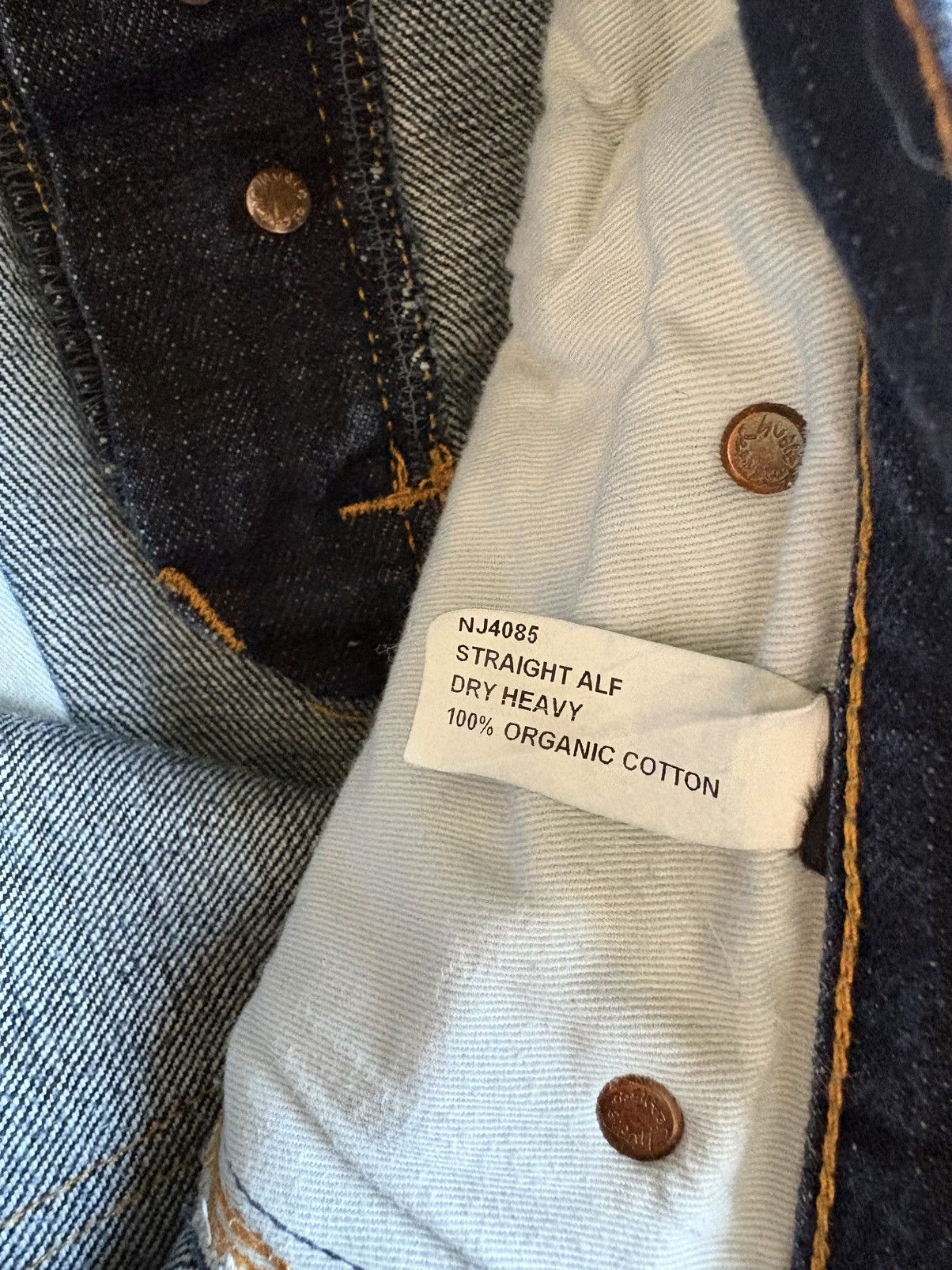 Nudie Jeans Nudie Jeans Straight Alf Denim Dry Heavy Size US 31 - 11 Thumbnail