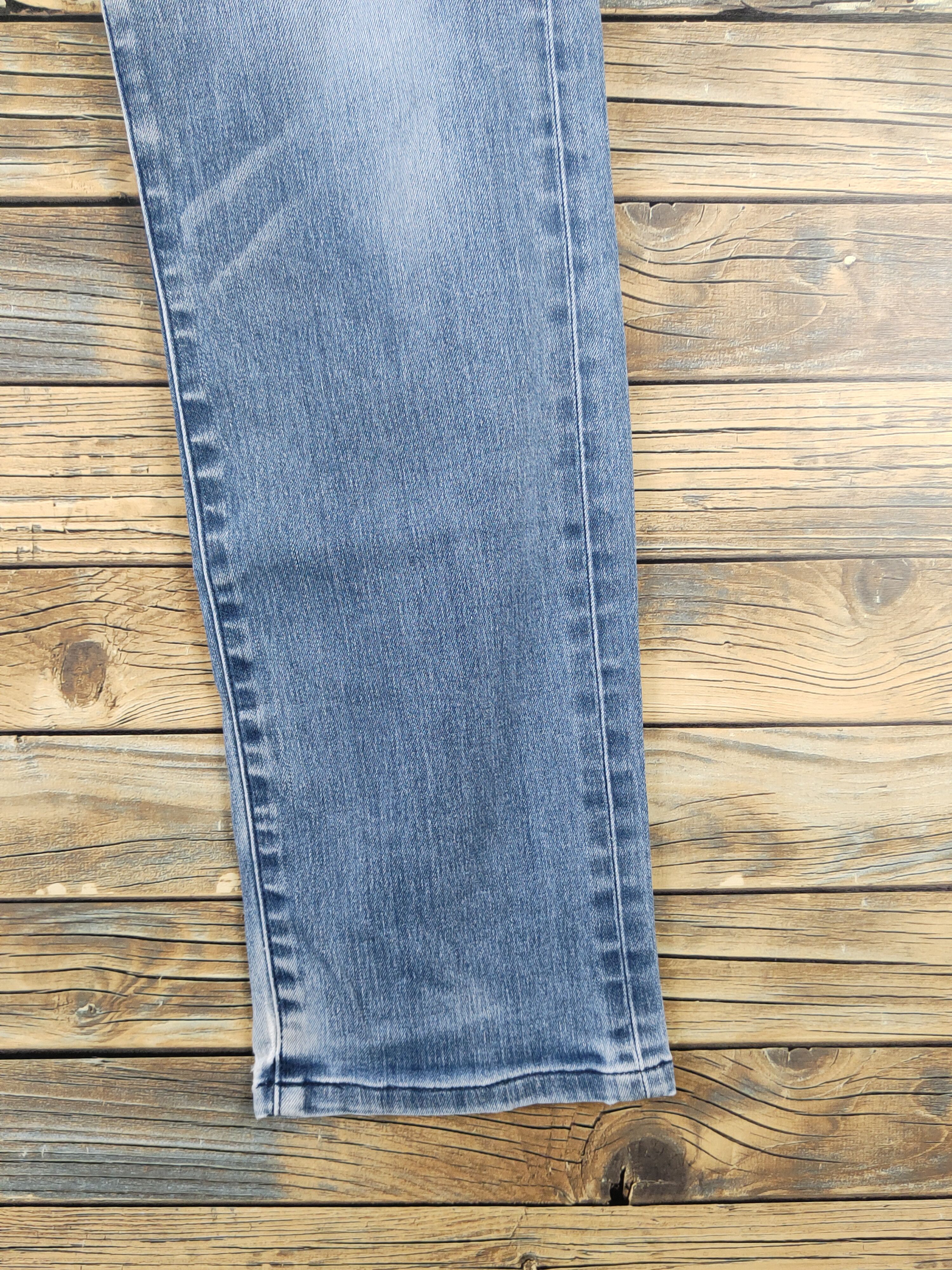 Japanese Brand Uniqlo japan Blue faded Distressed Ripped denim Jeans #W1693 Size US 29 - 6 Thumbnail