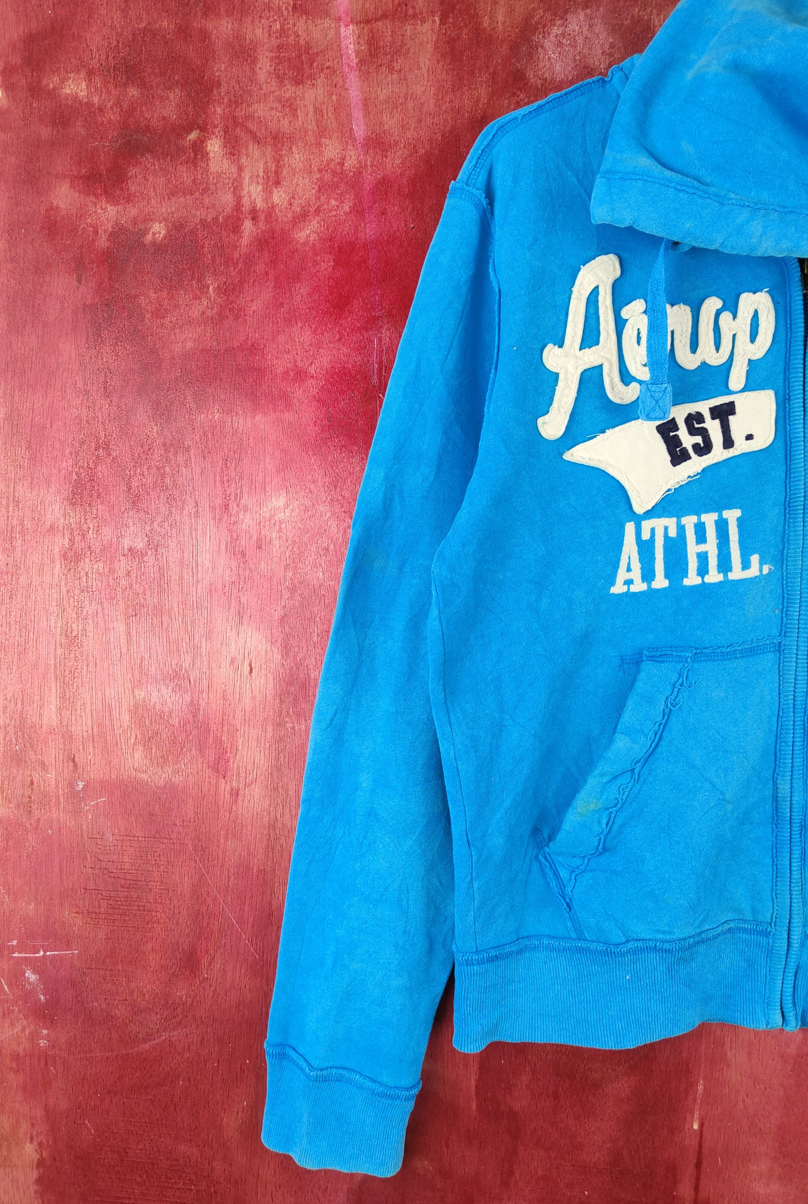 Aeropostale Aeropostale Light Blue Hoodie Sweaters #S2402 Size S / US 4 / IT 40 - 4 Thumbnail