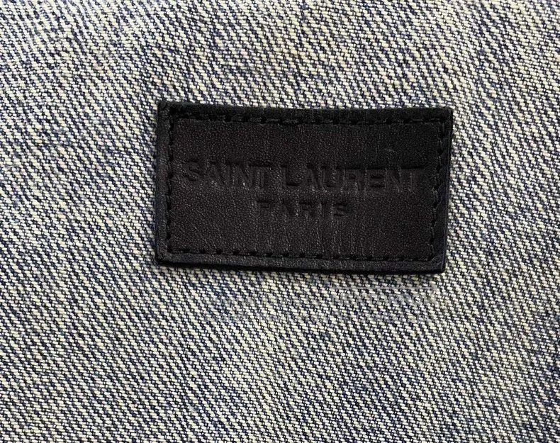 Yves Saint Laurent YSL Short Blue Denim Jacket. Size US M / EU 48-50 / 2 - 5 Thumbnail