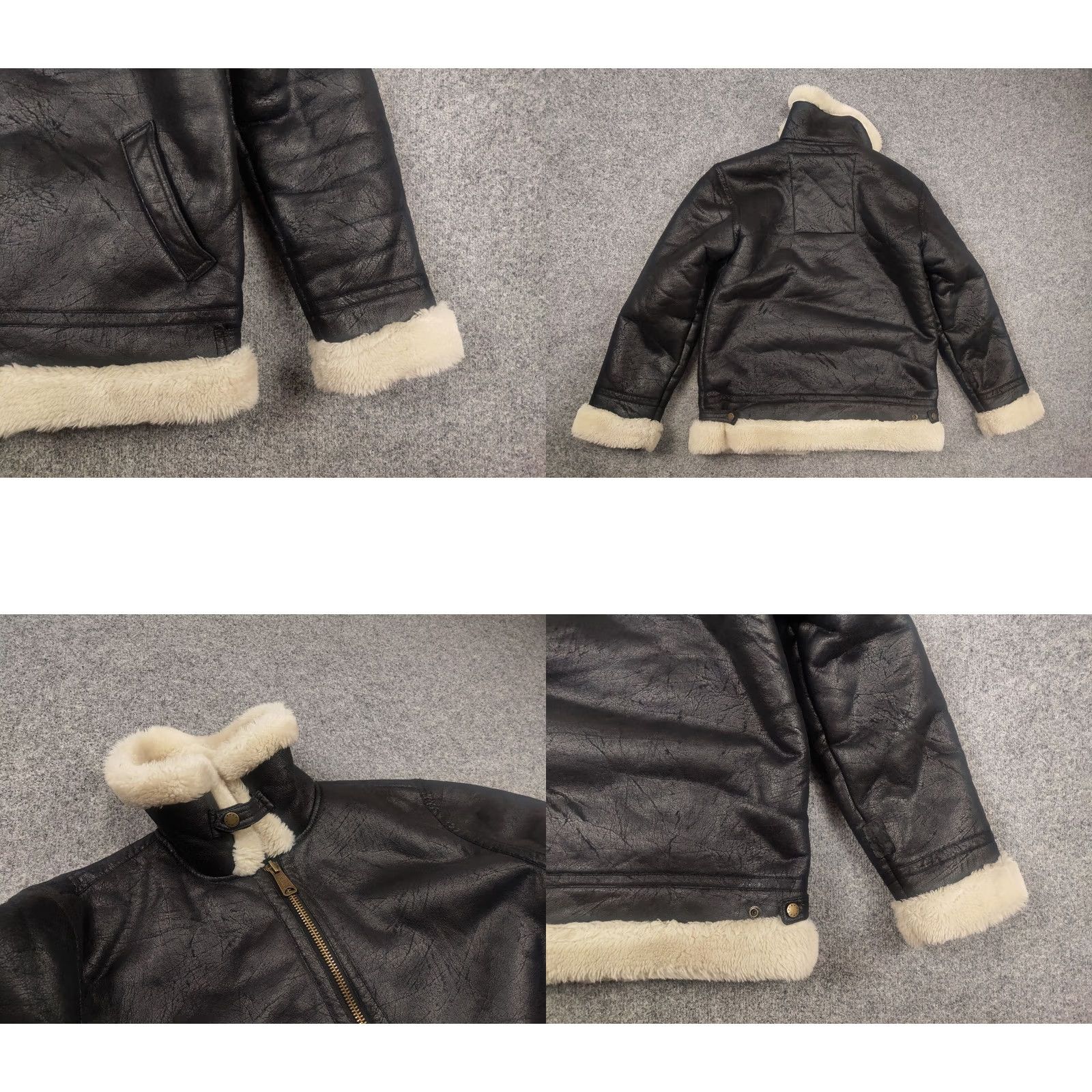 Vintage VINTAGE Alpha B3 Flying Men’s Faux Shearling Black Jacket Winter Army Jacket Size US M / EU 48-50 / 2 - 8 Thumbnail