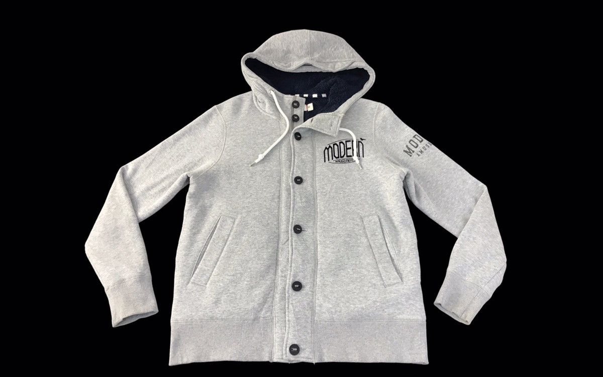 Japanese Brand × Vintage Vintage Modern Amusement Button Up Sweater Hoodie Size US M / EU 48-50 / 2 - 1 Thumbnail