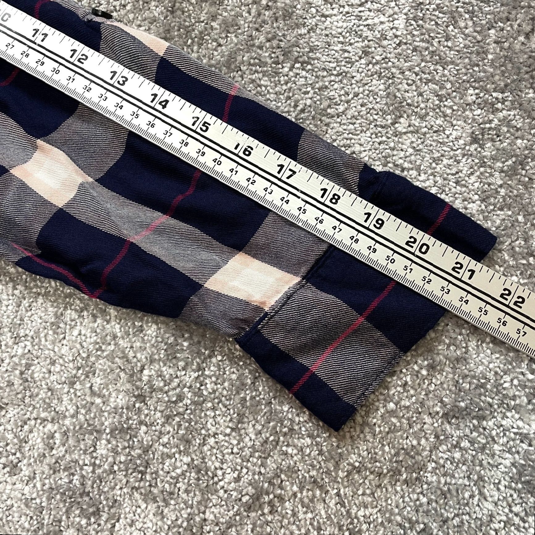 Faded Glory Faded Glory Blouse Shirt Womens 18W 2X Blue Plaid Long Sleeve Top Rayon Knit Casual Business Formal Workwear Women Shirt Size XXL / US 16-18 / IT 52-54 - 6 Thumbnail