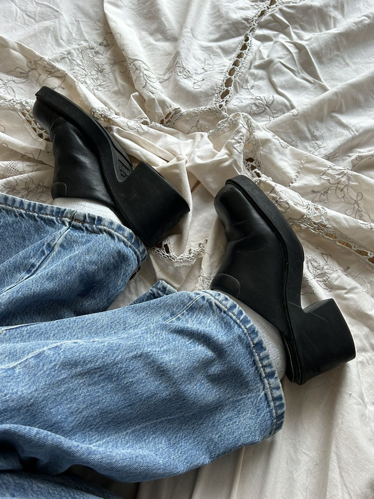 Nine West × Vintage Amazing Leather Heels Boots Nine West Vintage Y2K Size US 7 / IT 37 - 5 Thumbnail
