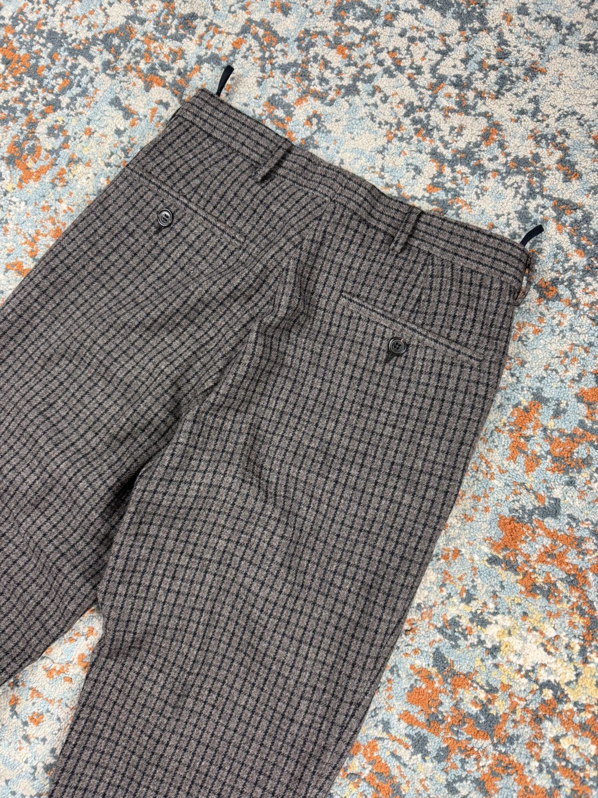 Designer × Miu Miu × Vintage Vintage y2k Miu Miu tweed checked wool cashmere pants Size 25" / US 0 / IT 36 - 4 Thumbnail