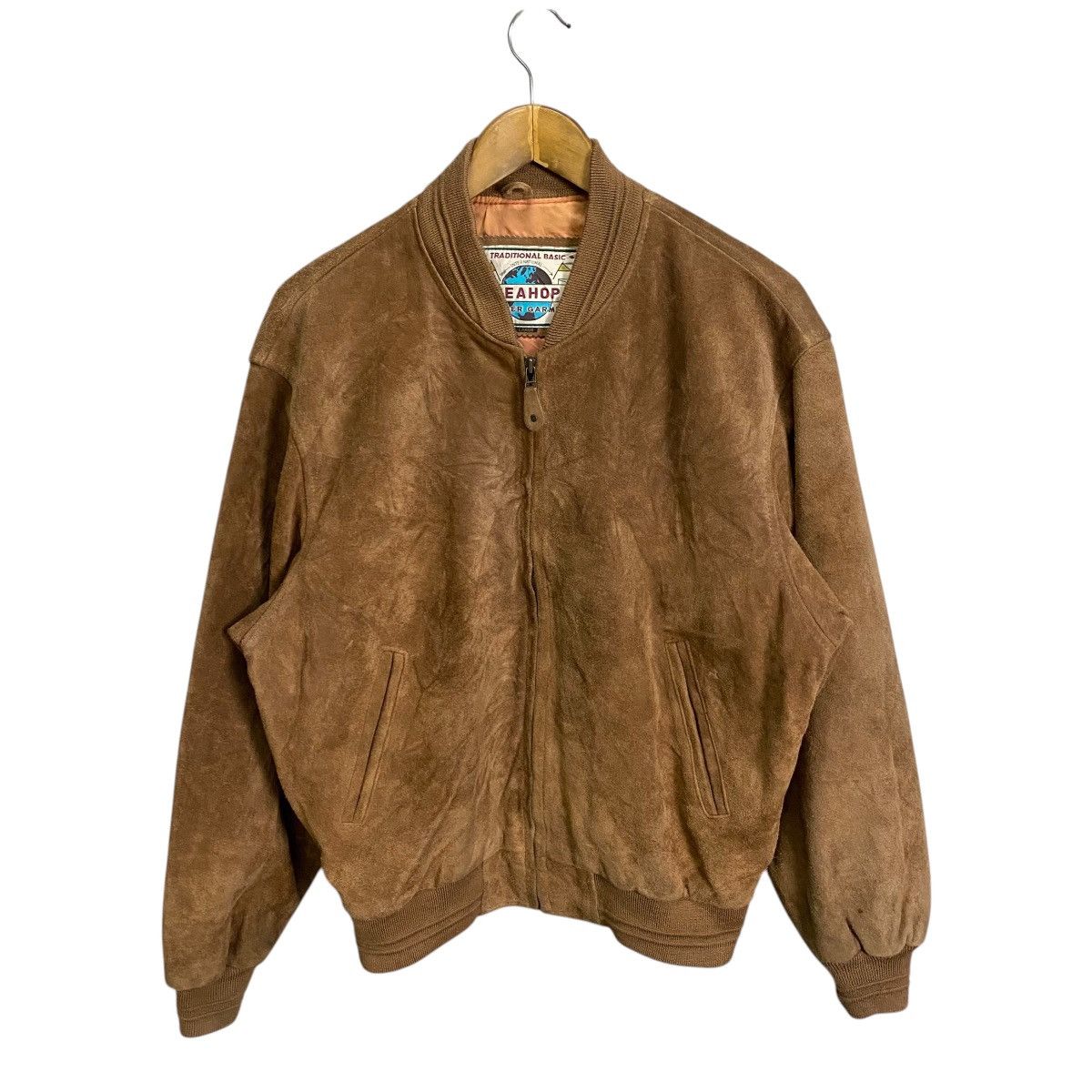Japanese Brand Sea Hop Vintage 90s Leather Suede Jacket Schott Style Size US L / EU 52-54 / 3 - 1 Thumbnail