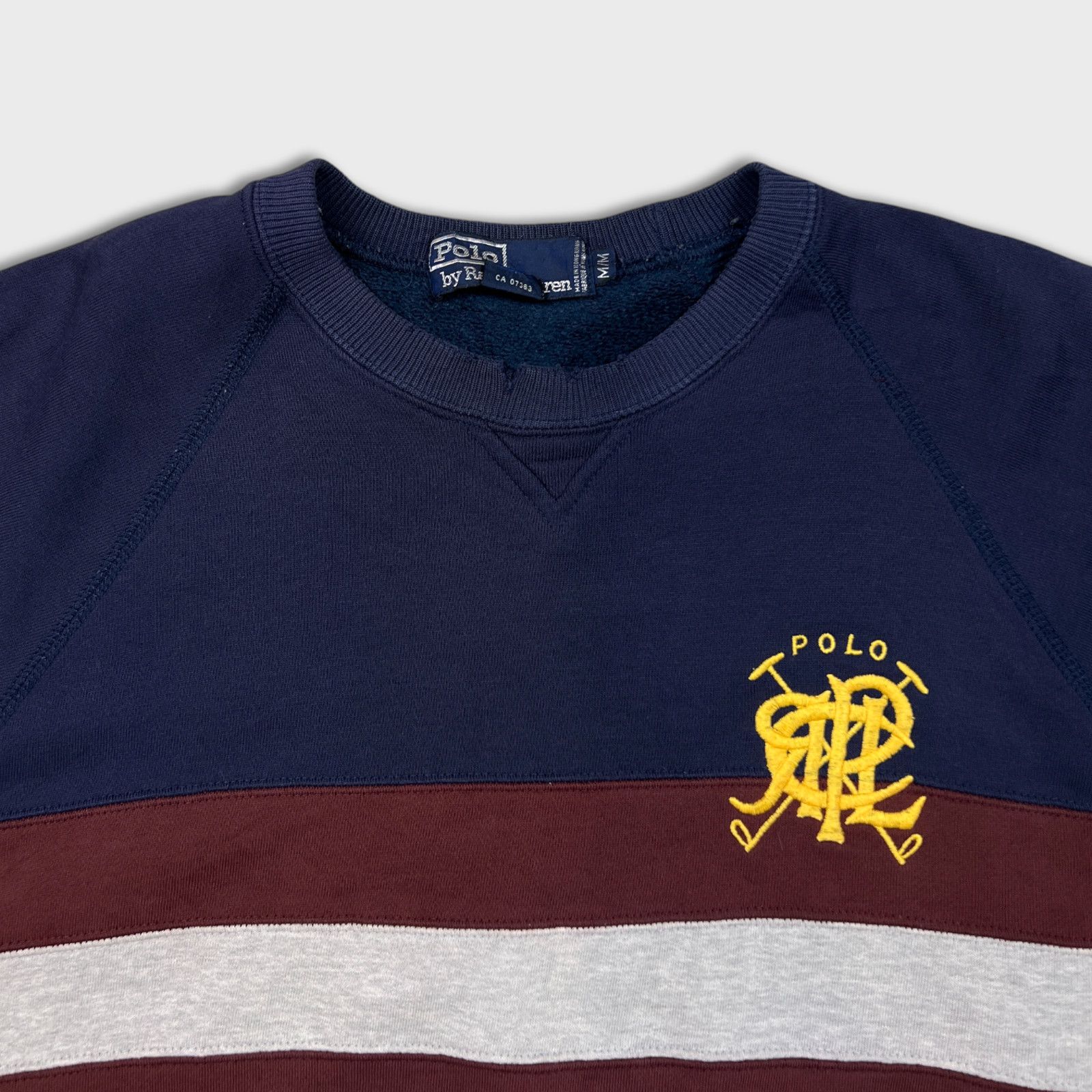 Polo Ralph Lauren × Vintage Vintage Polo Ralph Lauren Sweatshirt Medium Clubs Logo 90s Size US M / EU 48-50 / 2 - 2 Thumbnail