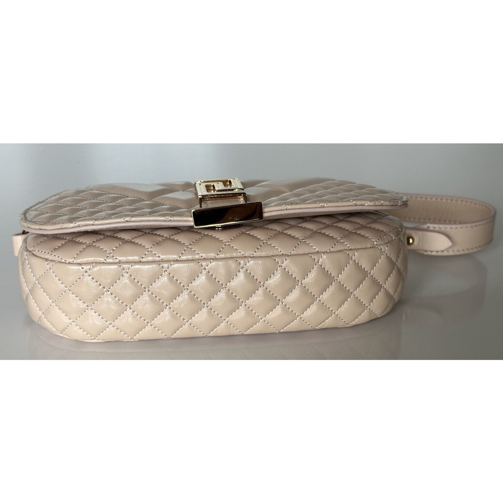 Versace Versace Quilted Calf Leather Pink Mini Shoulder Bag 1010951 Size ONE SIZE - 4 Thumbnail