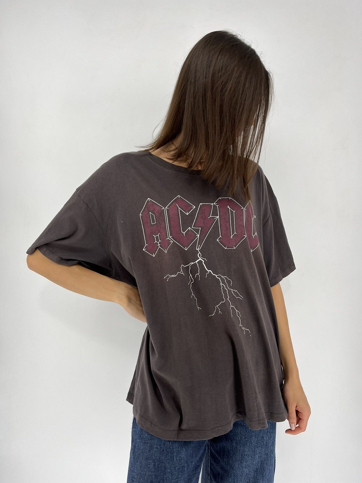 AC/DC × Band Tees × Vintage Vintage Y2k T Shirt Ac/Dc Tee Big Logo Band Rock Tee Size XL / US 12-14 / IT 48-50 - 5 Thumbnail