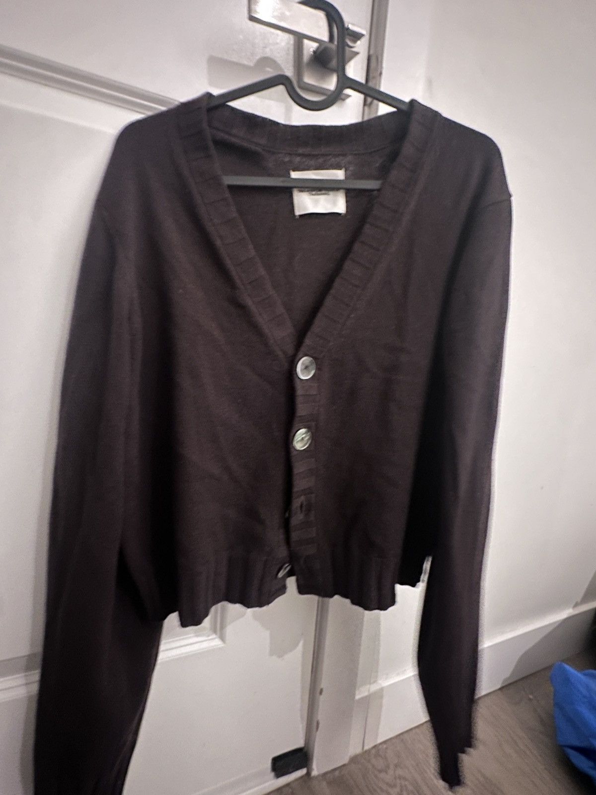 Takahiromiyashita The Soloist. The soloist brown cropped cardigan Size US XXS / EU 40 - 2 Thumbnail