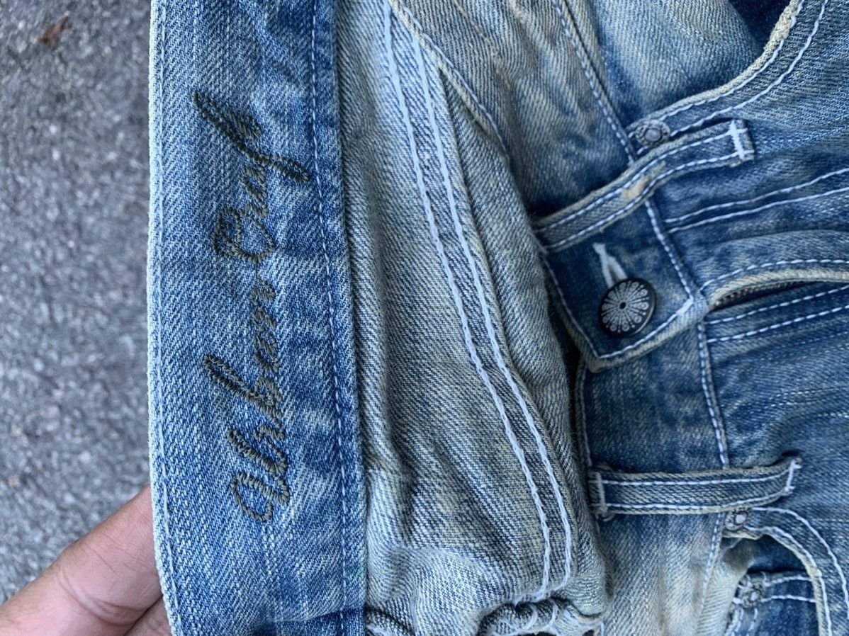 Japanese Brand Distressed washed denim - Original factory made Size US 30 / EU 46 - 13 Thumbnail