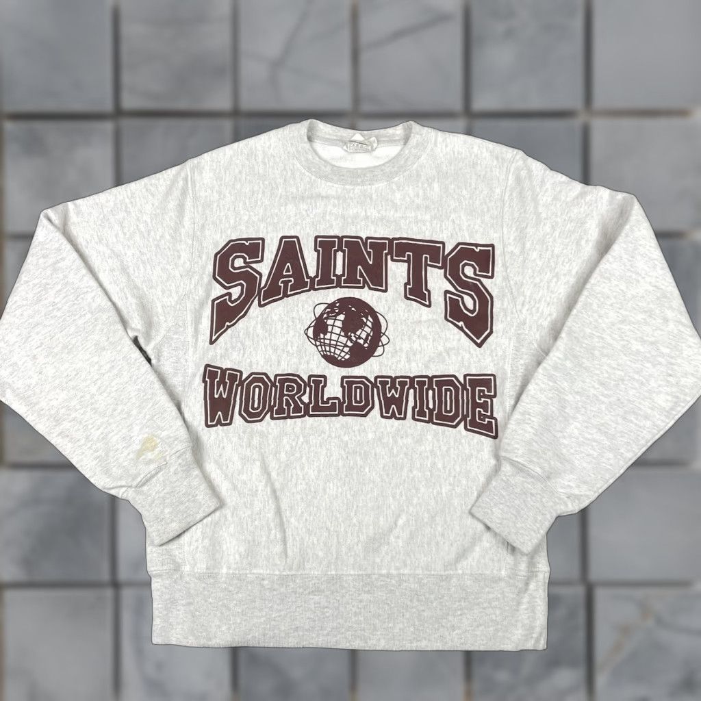 Champion Champion Sweatshirt Adult Small Gray Saints Worldwide Reverse Weave Sweater Rare Size US S / EU 44-46 / 1 - 1 Thumbnail