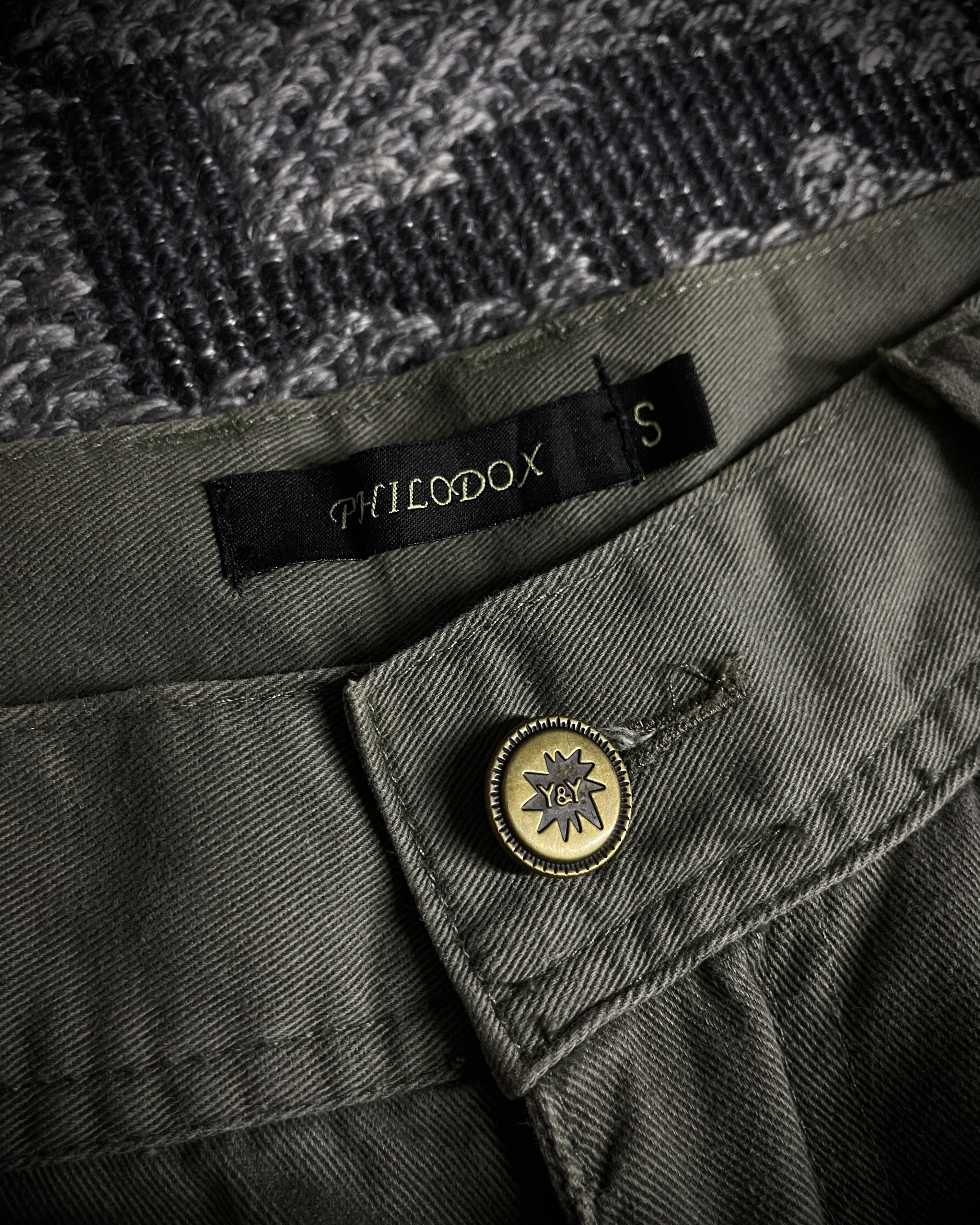 Japanese Brand Philodox Tactical Distressed Boot Cut Pants Size US 29 - 10 Thumbnail