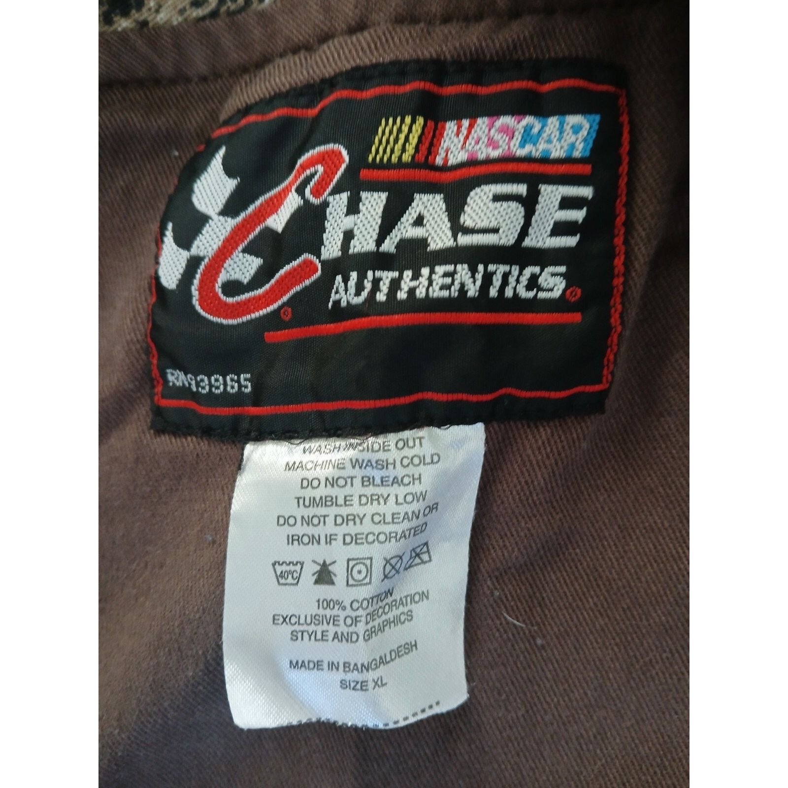 Chase Authentics Dale Earnhardt Sr #3 Duck Canvas NASCAR Work Jacket Men's XL Size US XL / EU 56 / 4 - 3 Thumbnail