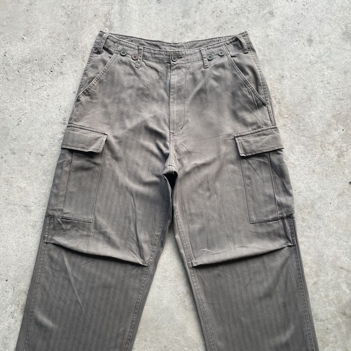 Japanese Brand × Vintage Vintage Japanese Faded Parachute Cargo Pants Tactical W33 Size US 33 - 3 Thumbnail