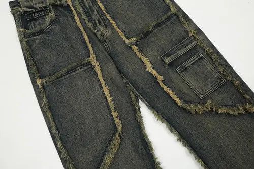 CokeMagic #33 Heavy Craft Washed Distressed Faded Jeans Size US 35 - 7 Thumbnail