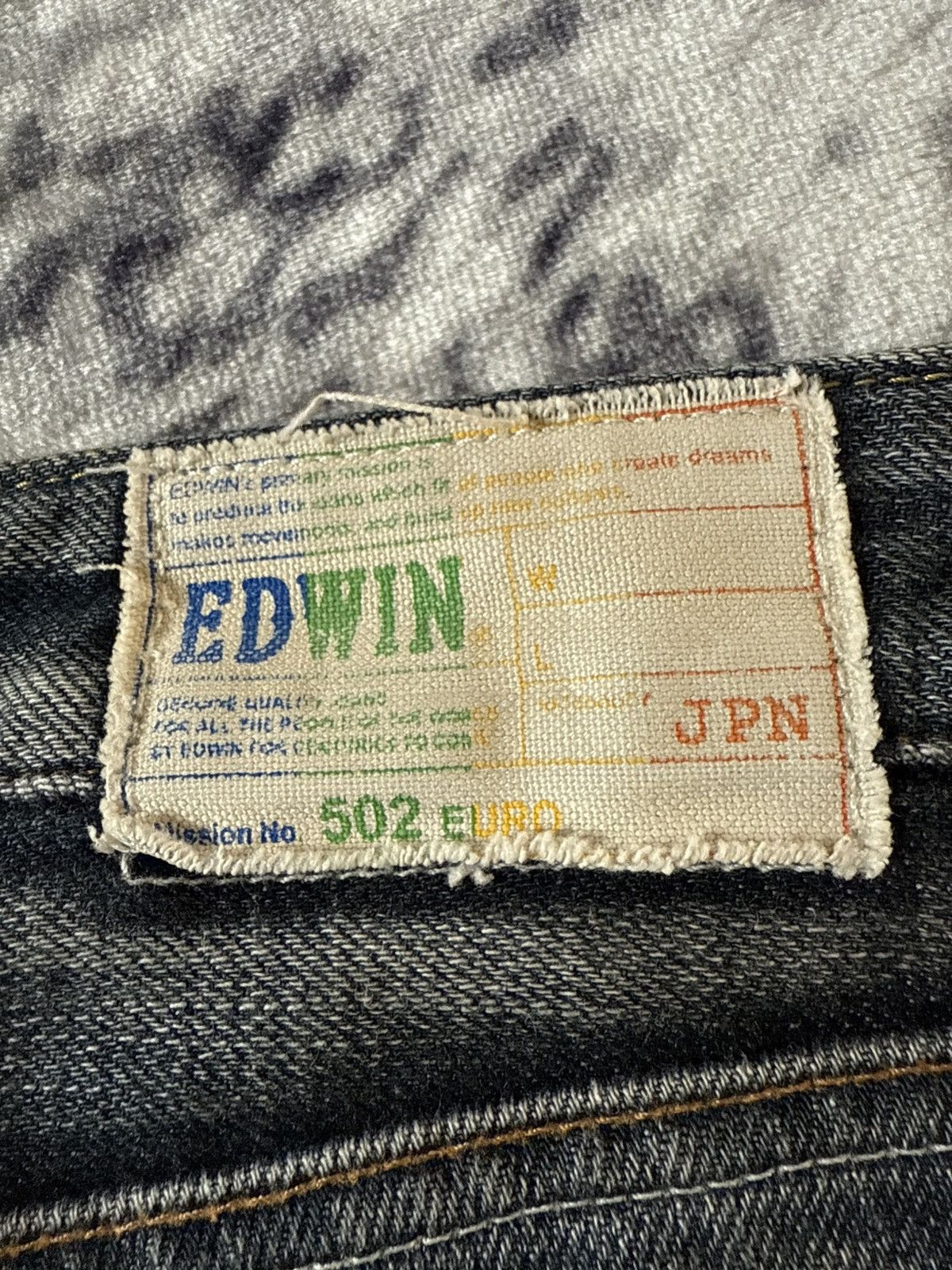 Edwin Edwin 502 Sulfur Denim Shadow Wash Jeans Size US 30 / EU 46 - 20 Thumbnail