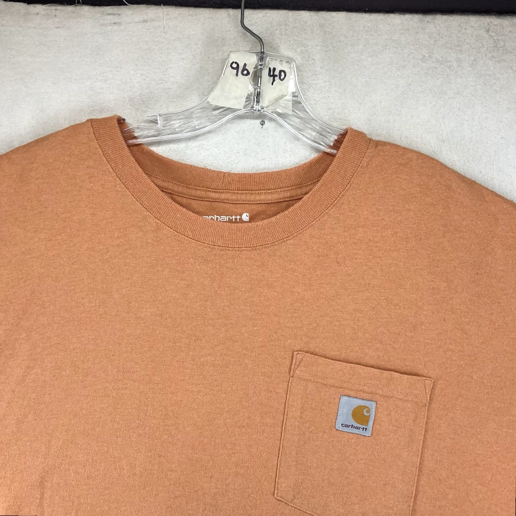 Carhartt Carhartt T-Shirt Mens 2XL Short Sleeve Crew Neck Orange Logo All Seasons Outdoor Regular Fit Size US XXL / EU 58 / 5 - 5 Thumbnail