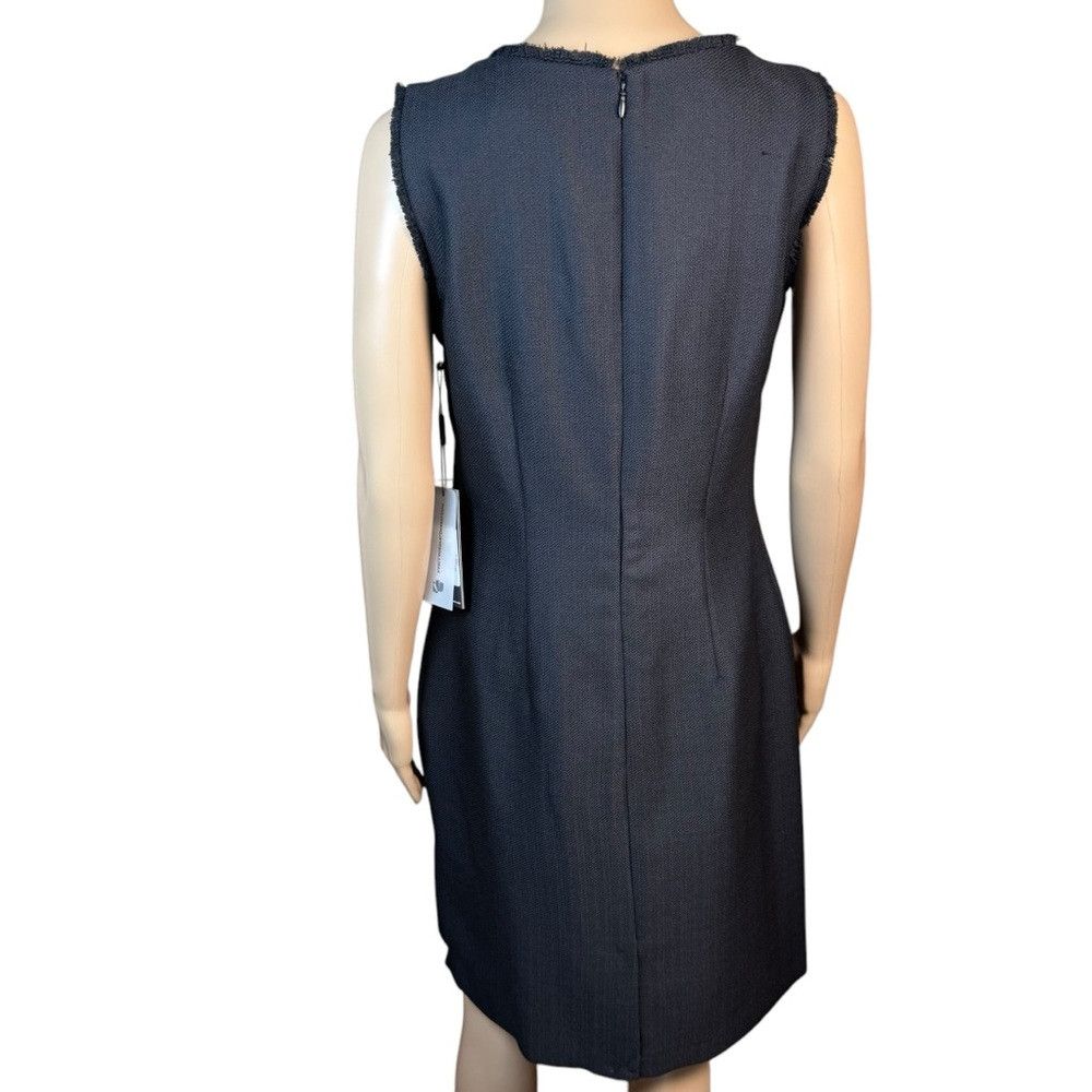 Karl Lagerfeld NWT New Karl Lagerfeld Black Tweed Sheath Fringe Mini Dress Size M / US 6-8 / IT 42-44 - 5 Thumbnail