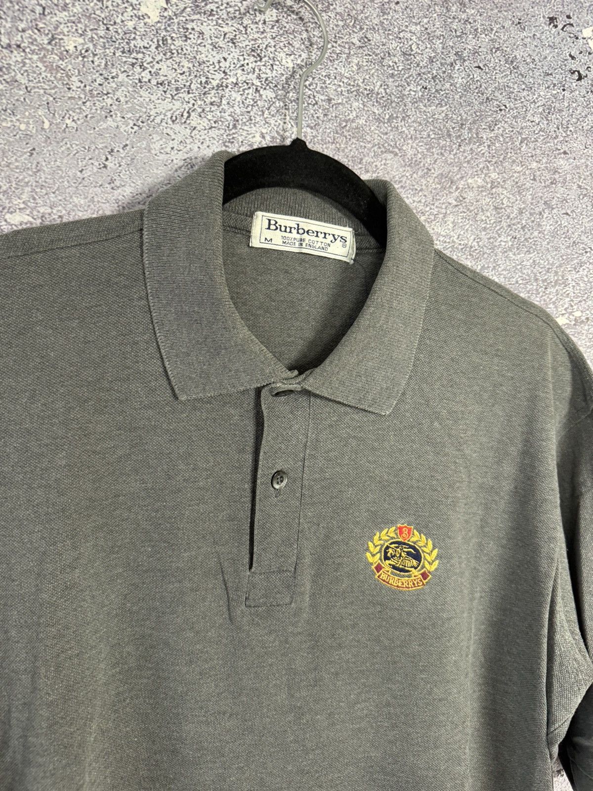 Burberry × Vintage Vintage Burberry Gray polos oldmoney M size Size US M / EU 48-50 / 2 - 8 Thumbnail