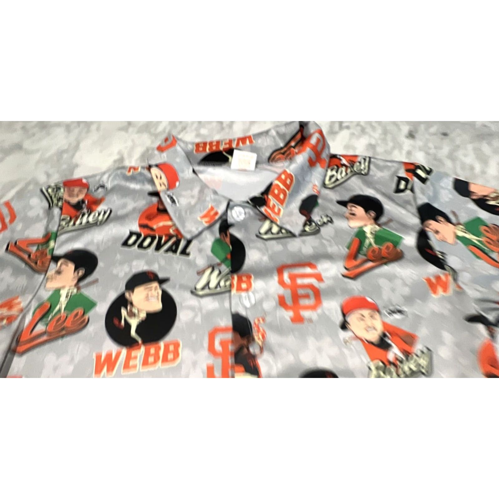 Vintage San Francisco Giants Hawaiian Shirt M Button Up All Over Print SF Charter MLB Shirt Mens Gel"} Size US M / EU 48-50 / 2 - 2 Thumbnail