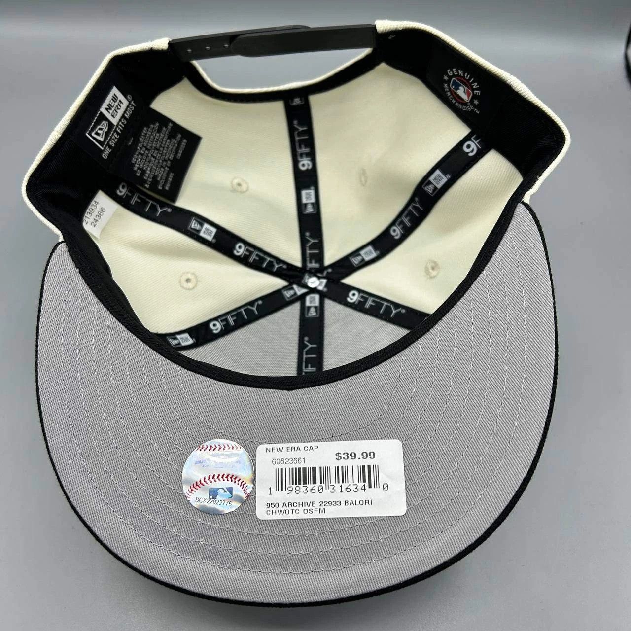 New Era Baltimore Orioles Hat Men White Black Snap Back Cap New Size ONE SIZE - 2 Thumbnail