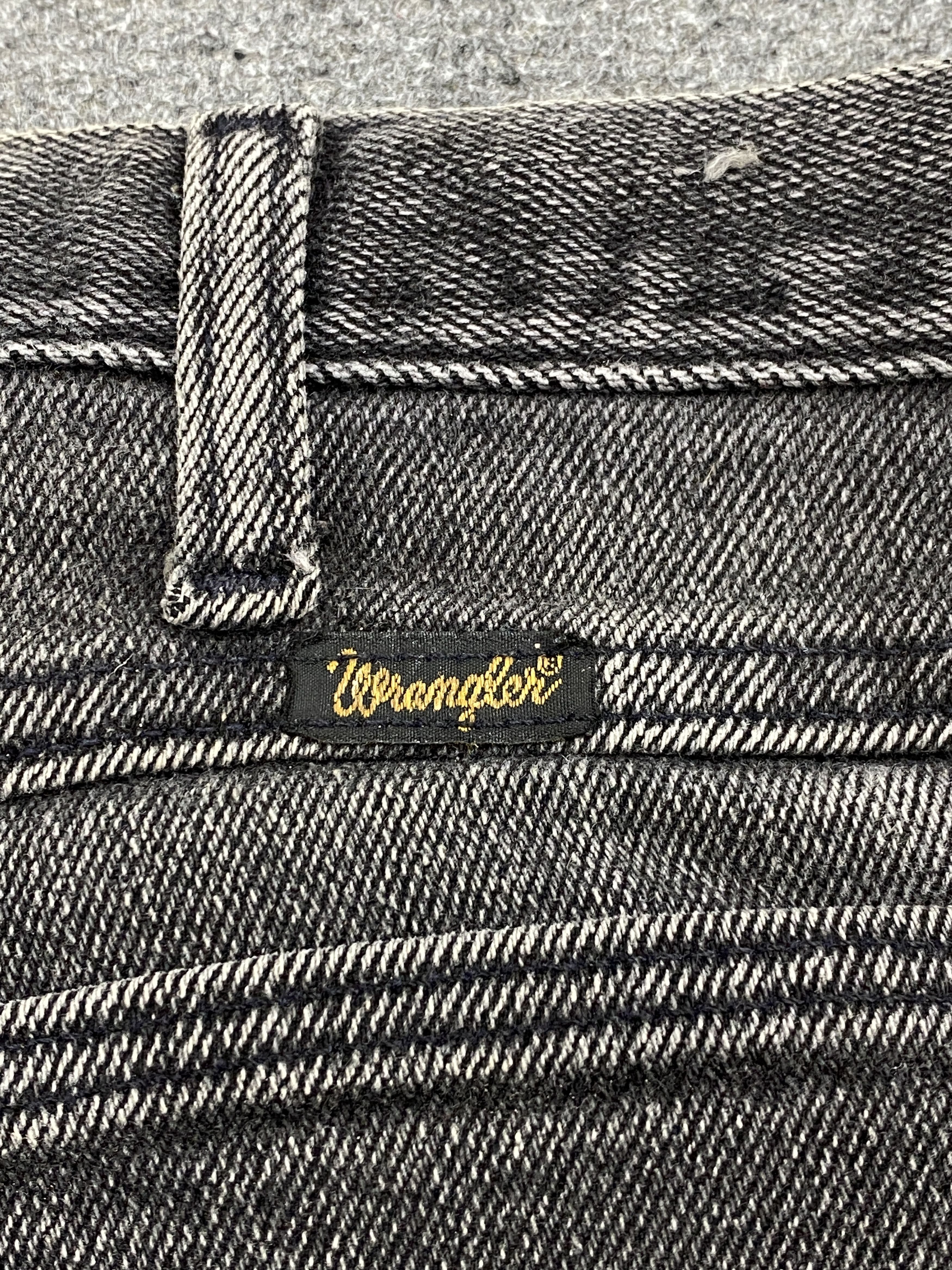 Vintage × Wrangler Vintage Wrangler Faded Black Bootcut Denim Jeans Size US 31 - 5 Thumbnail