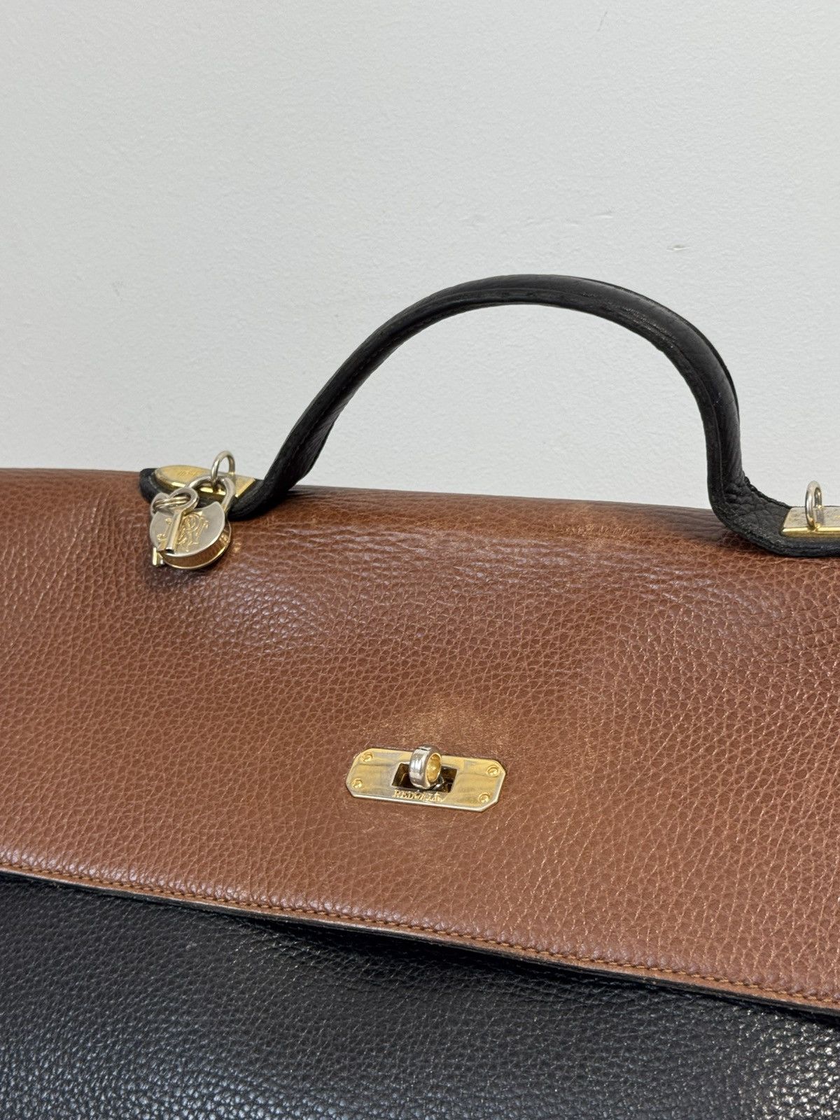 Other REDWALL Bag Foldover Envelope Brown Canvas Leather Cachemire Size ONE SIZE - 2 Thumbnail