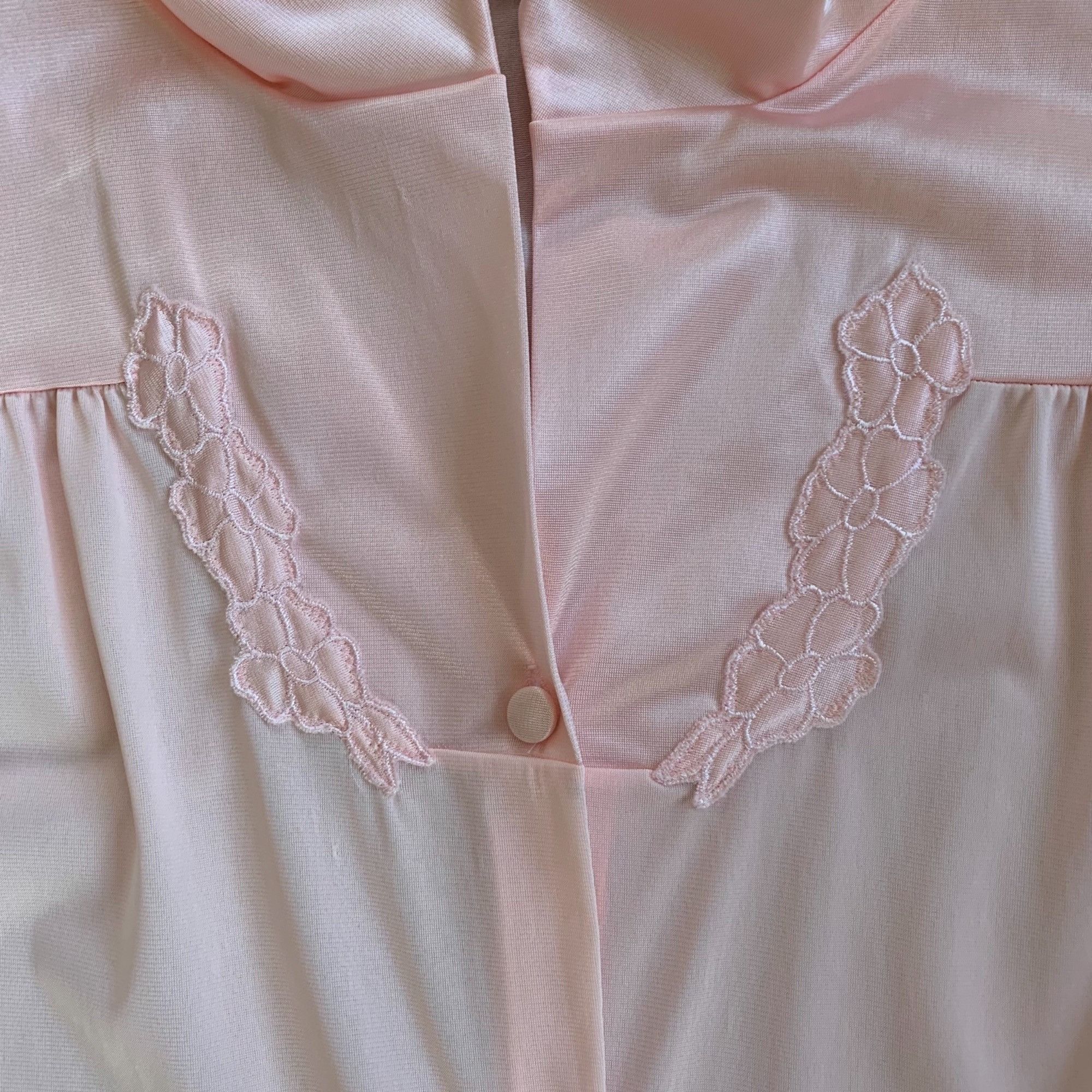 Vintage Vintage Vanity Fair Floral Pastel Pink Lingerie Sleepwear Ni Size L / US 10 / IT 46 - 5 Thumbnail