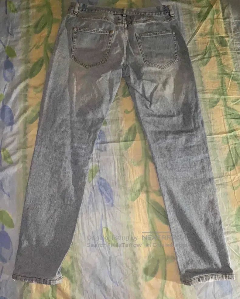 Saint Laurent Paris Saint Laurent Paris Wash cut hole ice blue denim pants siz Size US 33 - 2 Thumbnail