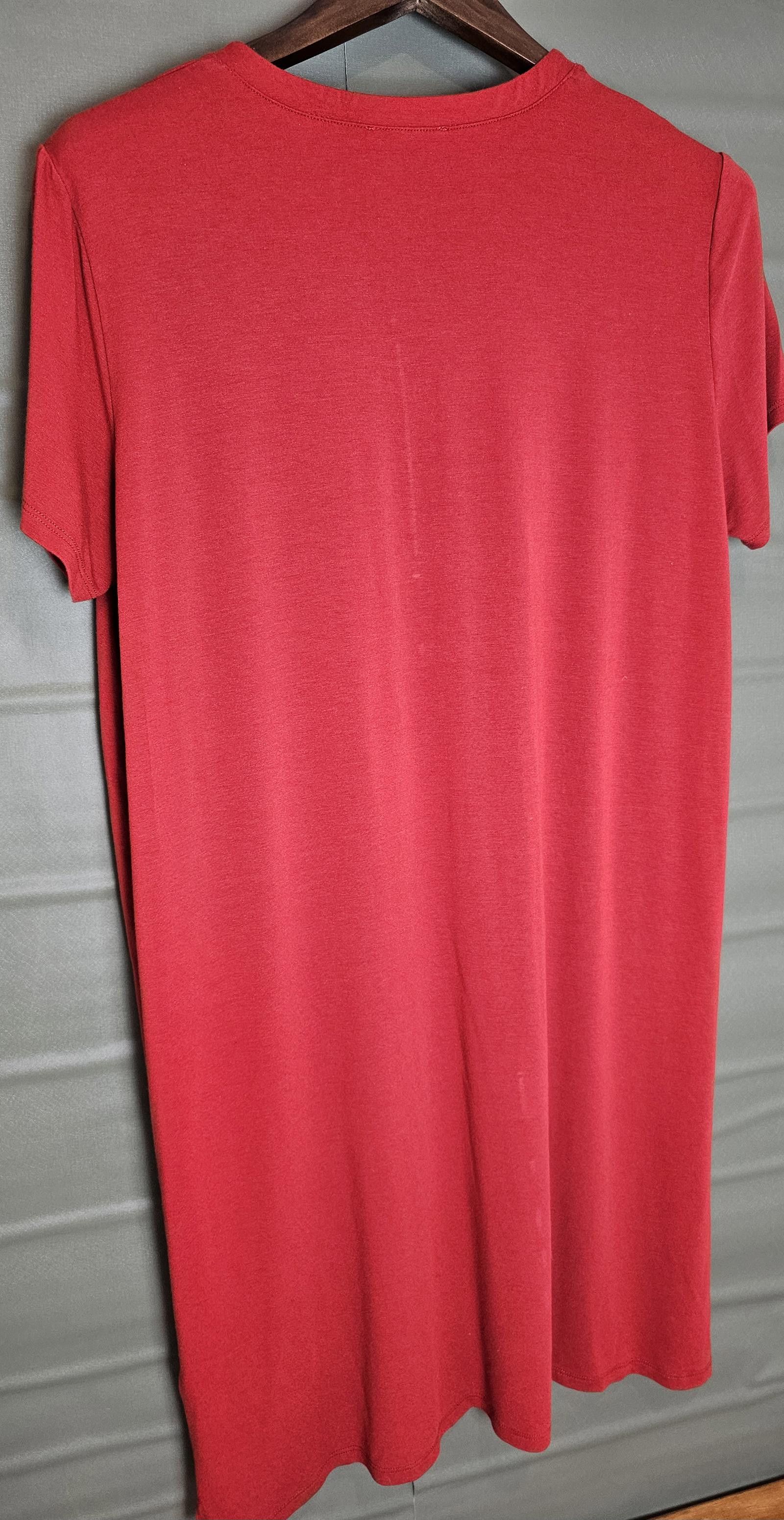 Eileen Fisher Eileen Fisher Dress Red Womens Size L Viscose Size L / US 10 / IT 46 - 6 Thumbnail