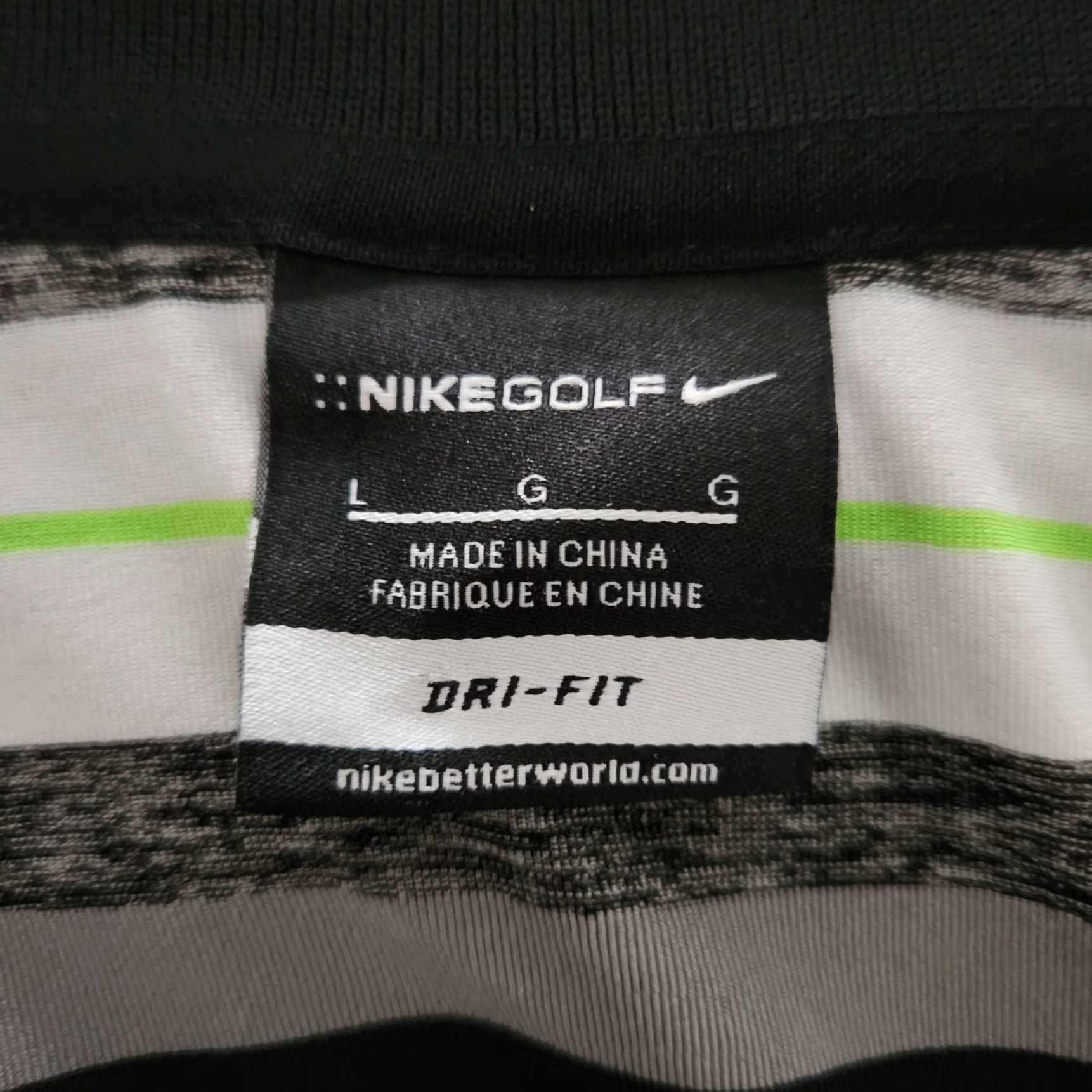 Nike Nike Golf Polo Dri-Fit Striped Athletic Shirt Mens Size Large Size US L / EU 52-54 / 3 - 8 Thumbnail