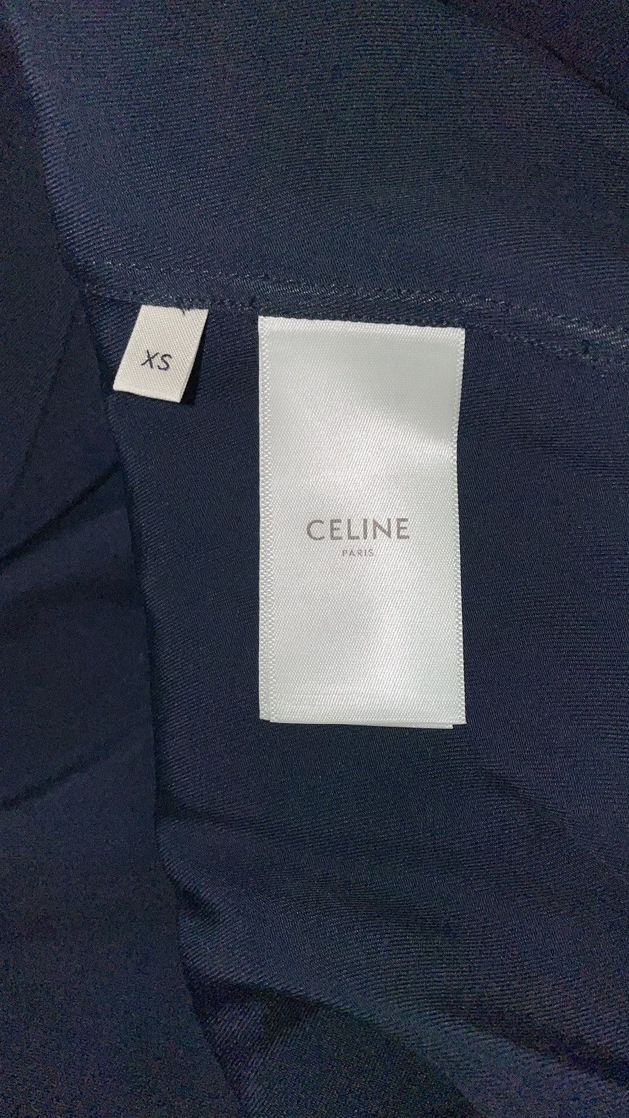 Celine × Hedi Slimane SS19 navy western shirt Size US XS / EU 42 / 0 - 8 Thumbnail