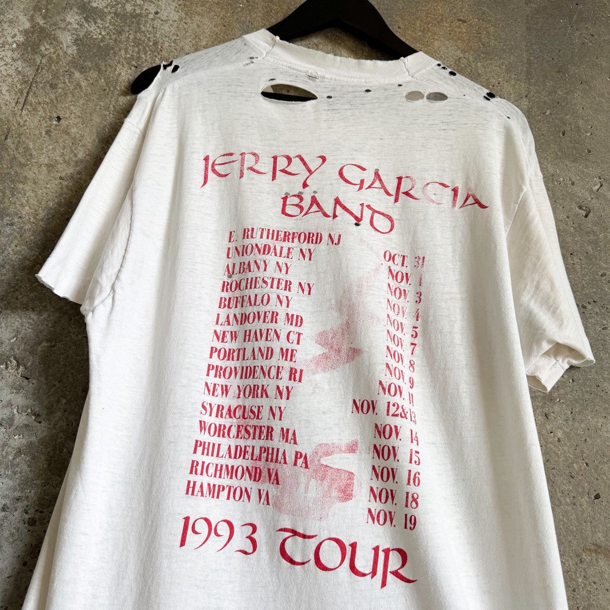 Vintage 90s Vintage THRASHED Jerry Garcia Grateful Dead Shirt Size US L / EU 52-54 / 3 - 4 Thumbnail