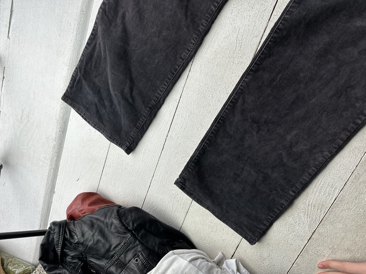 Giorgio Armani VNTG🚨90s Armani Jeans CORDUROY FADED BLACK Mens Pants Size US 32 / EU 48 - 4 Thumbnail