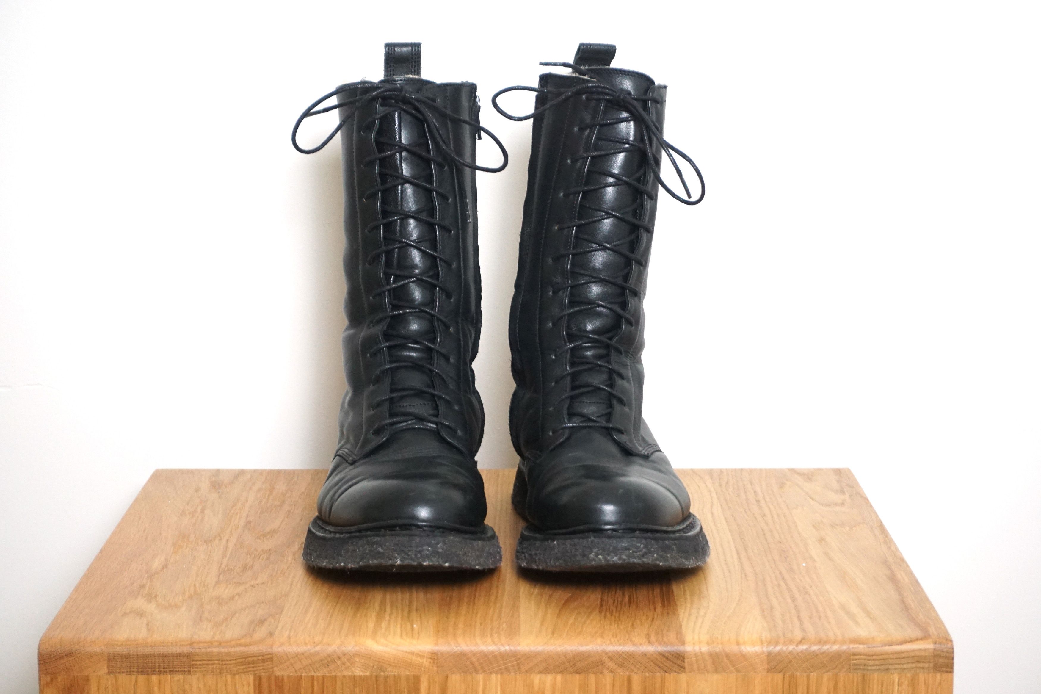 Balmain FW11 Shearling Ranger Boots by Christophe Decarnin Size US 7 / EU 40 - 10 Thumbnail