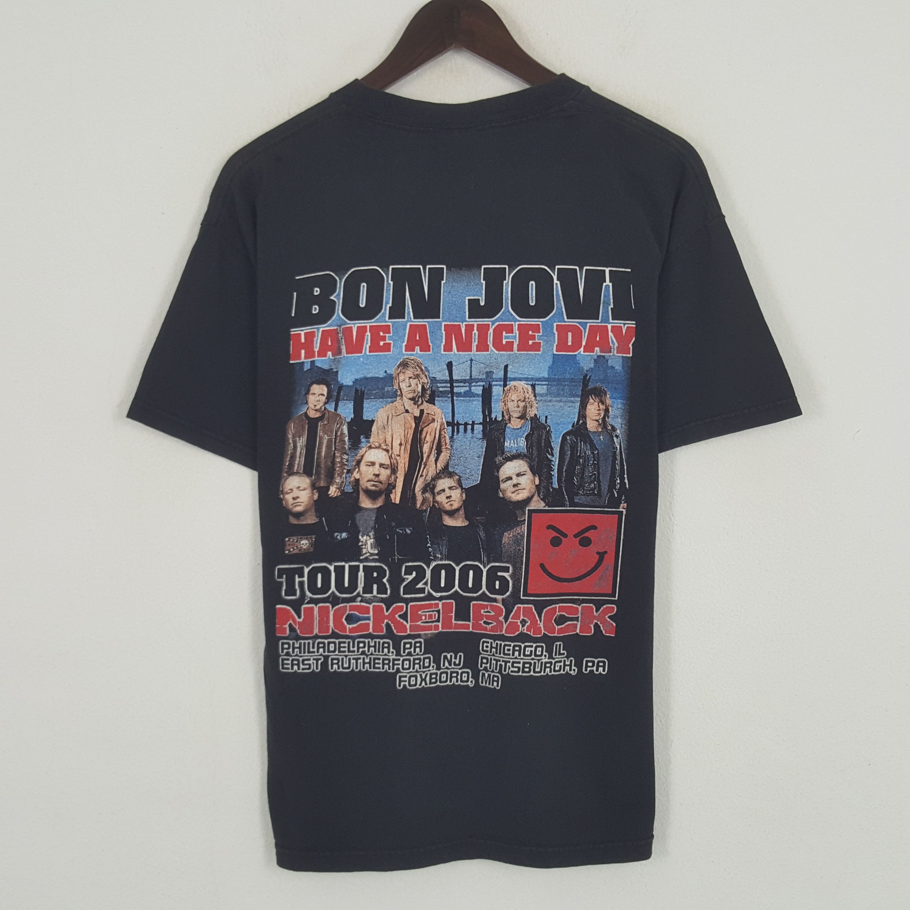 Band Tees × Vintage Vintage Bon Jovi Have A Nice Day Tour 2006 Tshirt Size US L / EU 52-54 / 3 - 3 Thumbnail