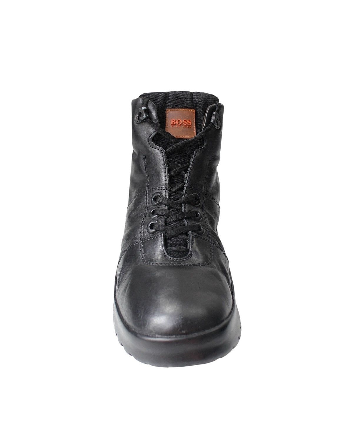 Hugo Boss 2000S HUGO BOSS SPORT BLACK LEATHER COMBAT BOOTS Size US 10 / EU 43 - 9 Thumbnail