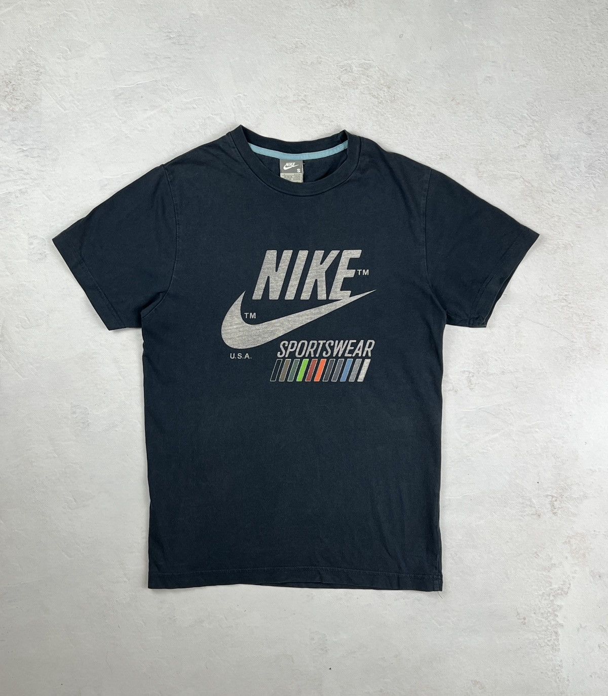 Japanese Brand × Nike × Vintage Retro Y2k Nike Vintage 2000s Track Swoosh Sk8 Style Surf LGB Size US S / EU 44-46 / 1 - 1 Thumbnail