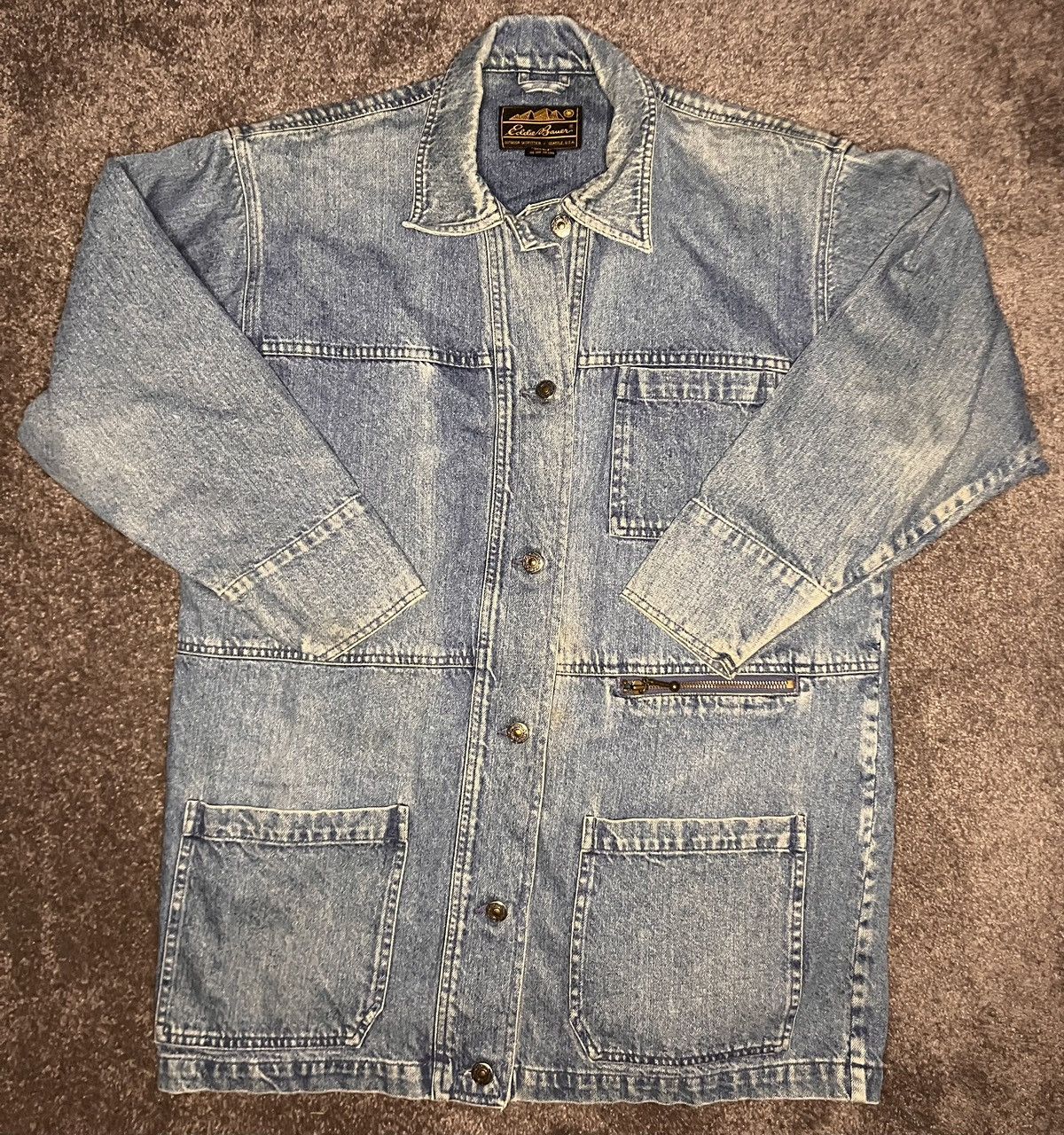 Eddie Bauer Vintage Eddie Bauer denim chore jacket Size US S / EU 44-46 / 1 - 1 Preview